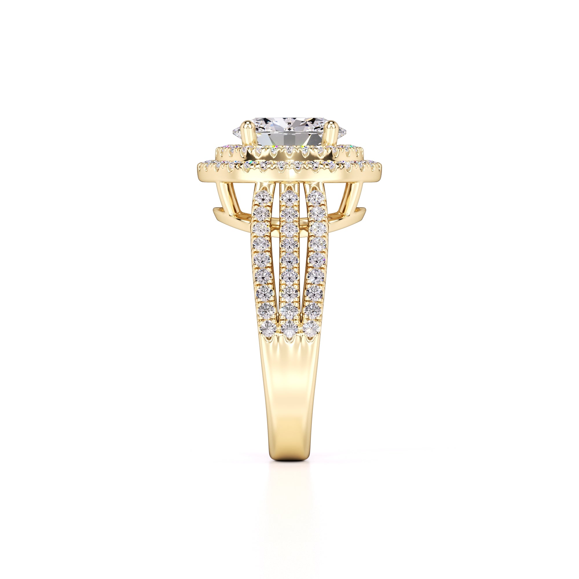 Delilah Lab Grown Diamond Ring | Yellow Gold | 4