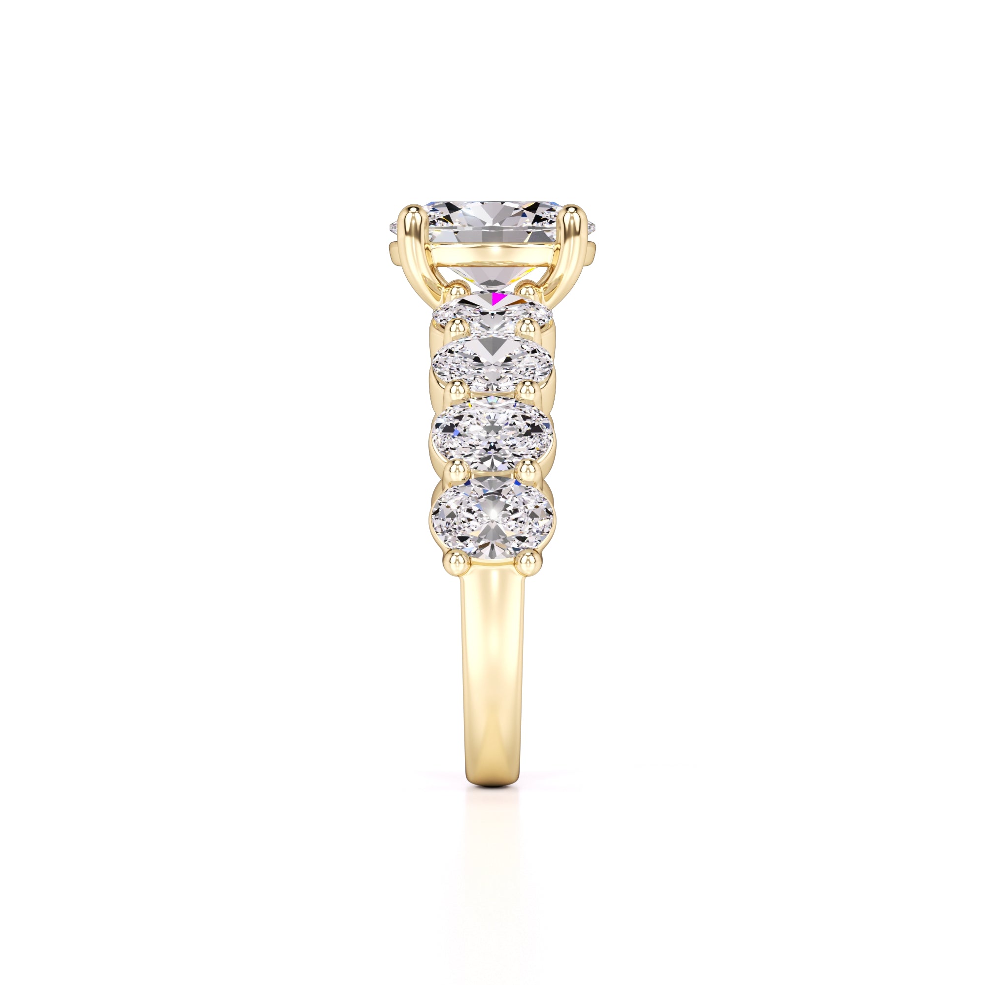 Kaitlyn Lab Grown Diamond Ring | Yellow Gold | 4