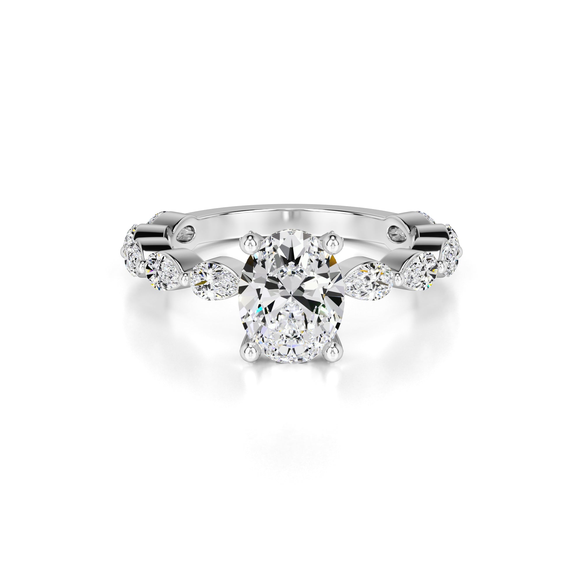 Landon Lab Grown Diamond Ring | White Gold | 1