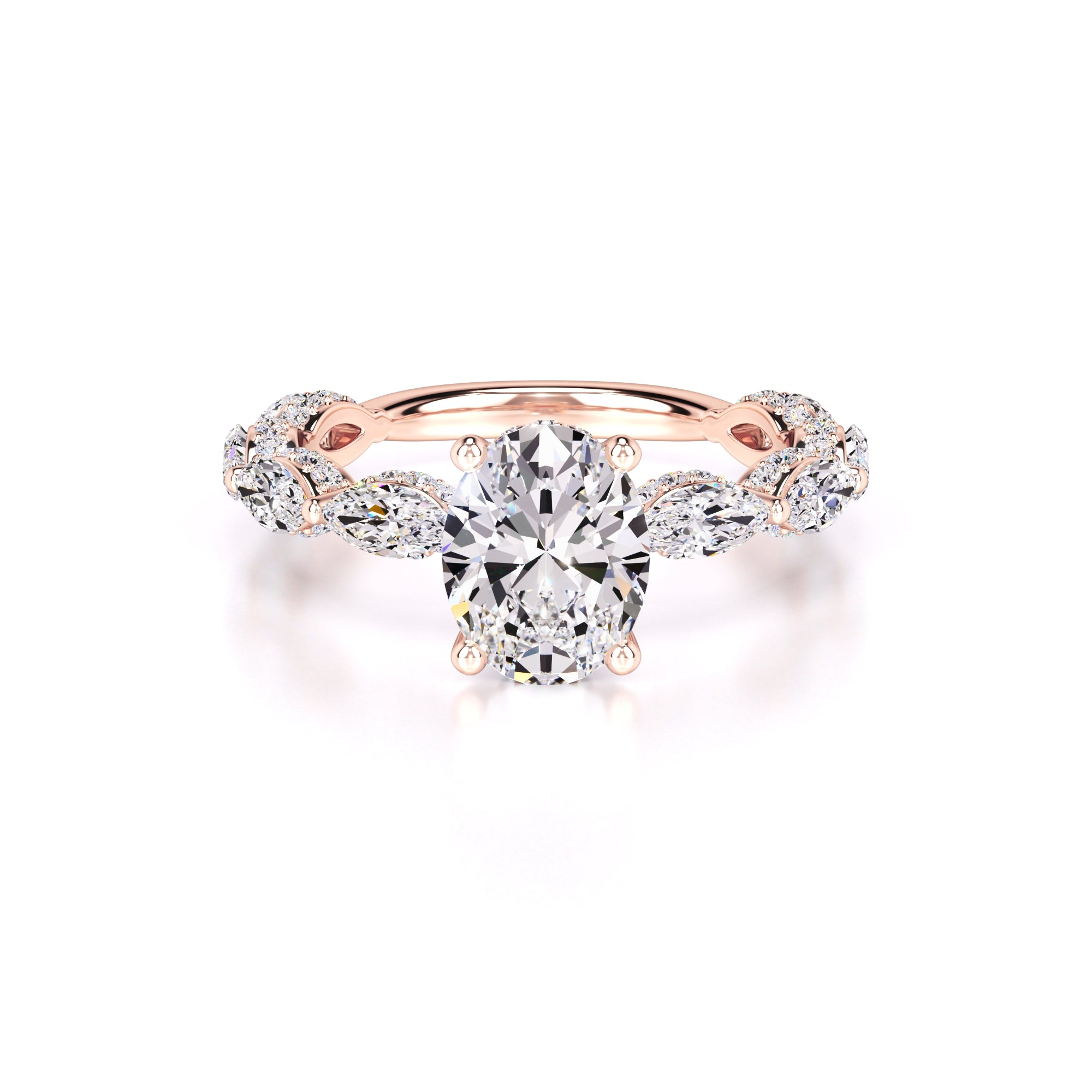 Anastasia Lab Grown Diamond Ring | Rose Gold | 1