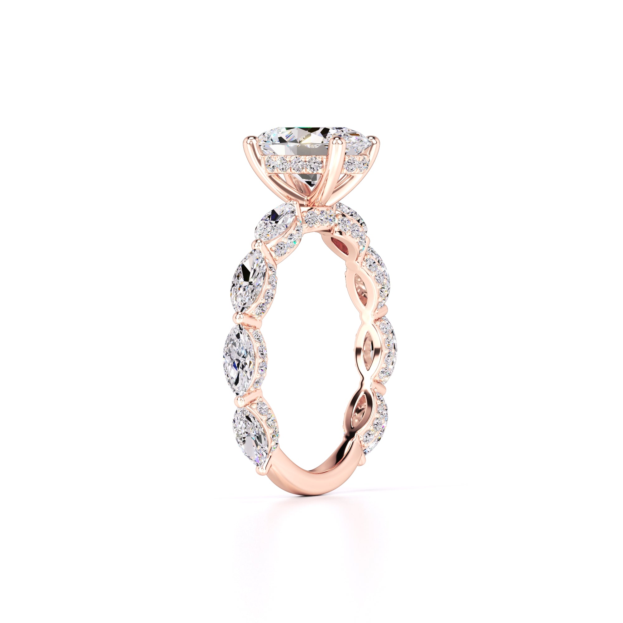 Anastasia Lab Grown Diamond Ring | Rose Gold | 3