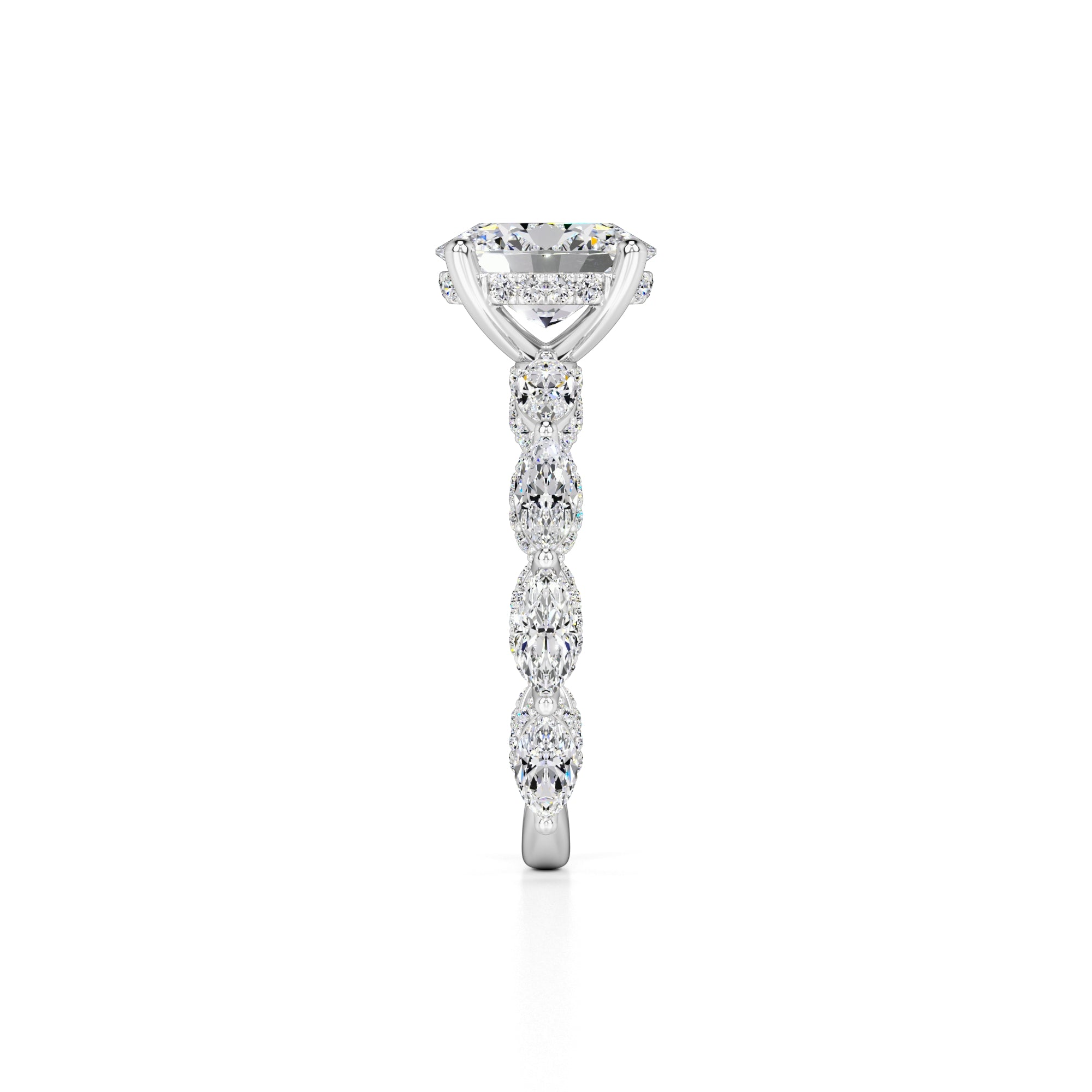 Anastasia Lab Grown Diamond Ring | White Gold | 4