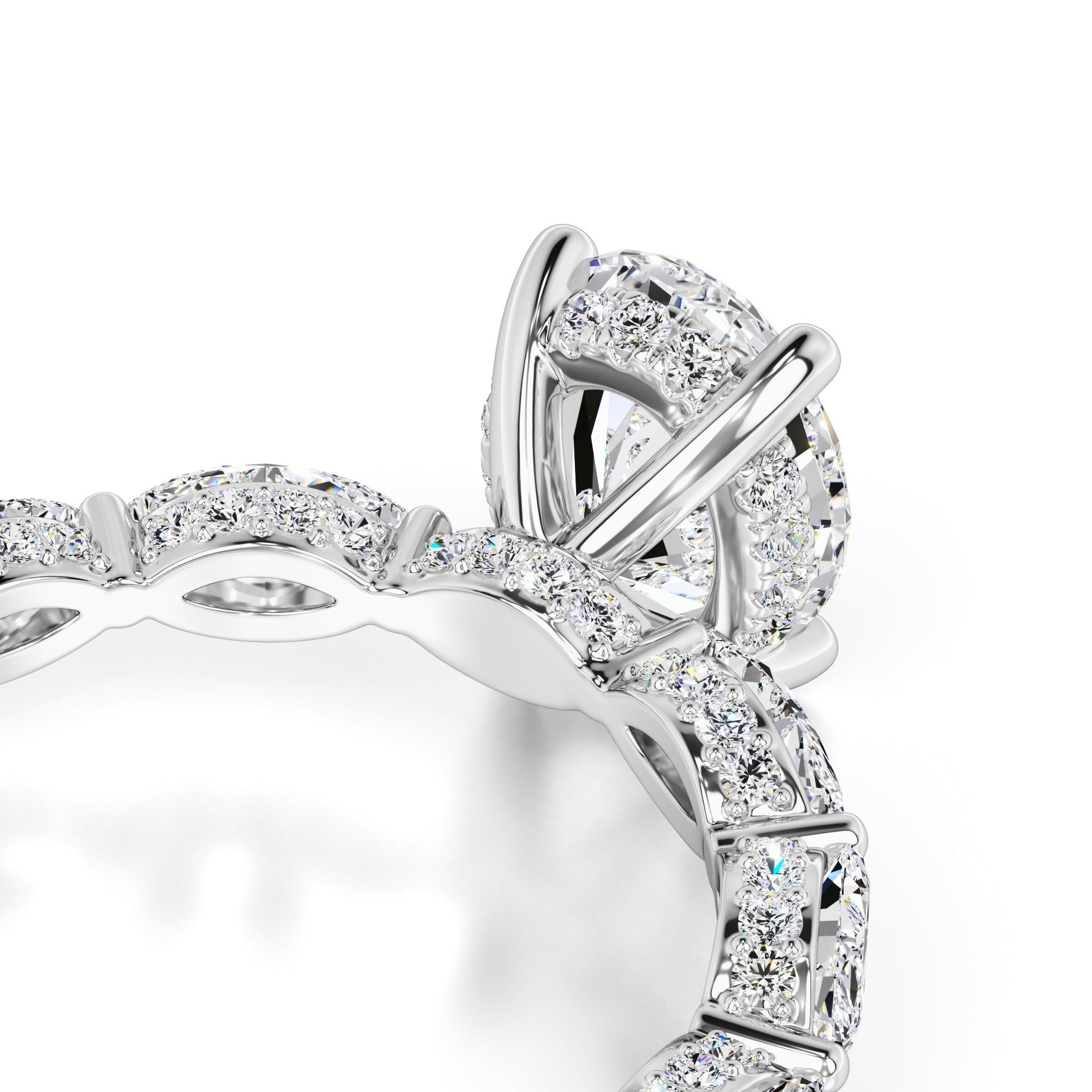 Anastasia Lab Grown Diamond Ring | White Gold | 2