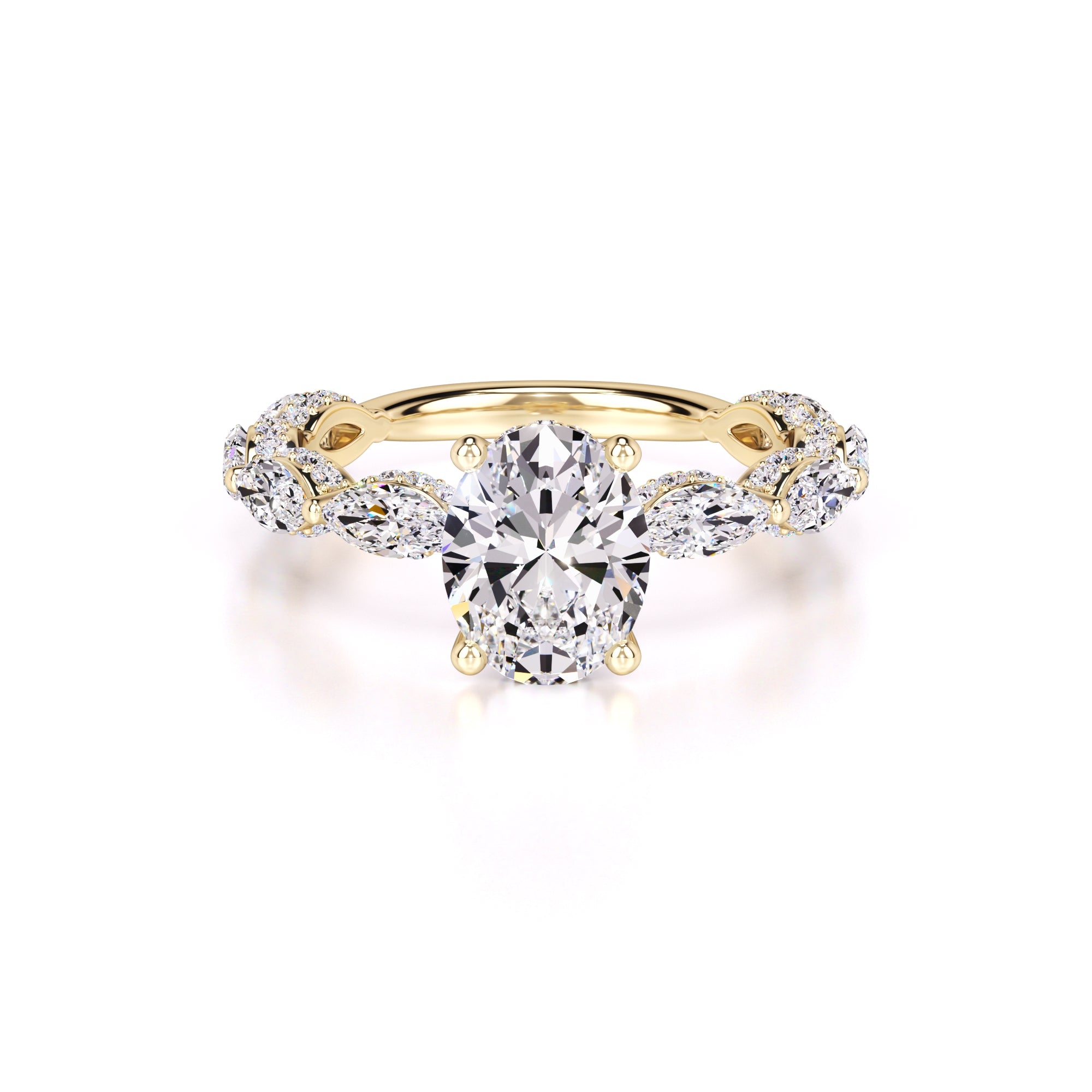 Anastasia Lab Grown Diamond Ring | Yellow Gold | 1