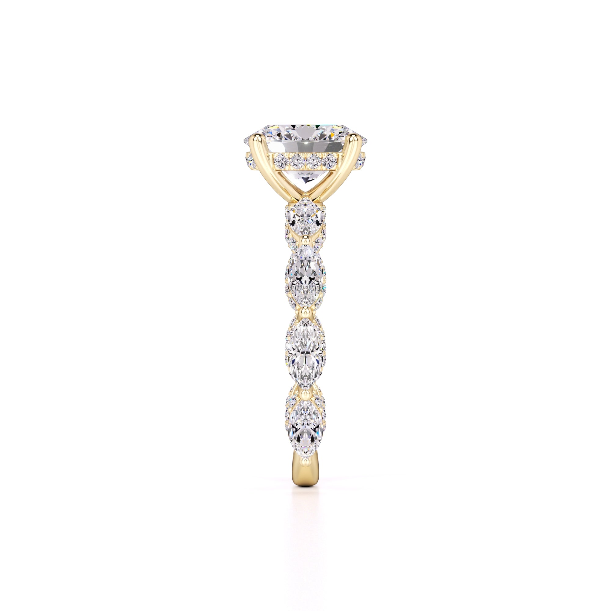Anastasia Lab Grown Diamond Ring | Yellow Gold | 4