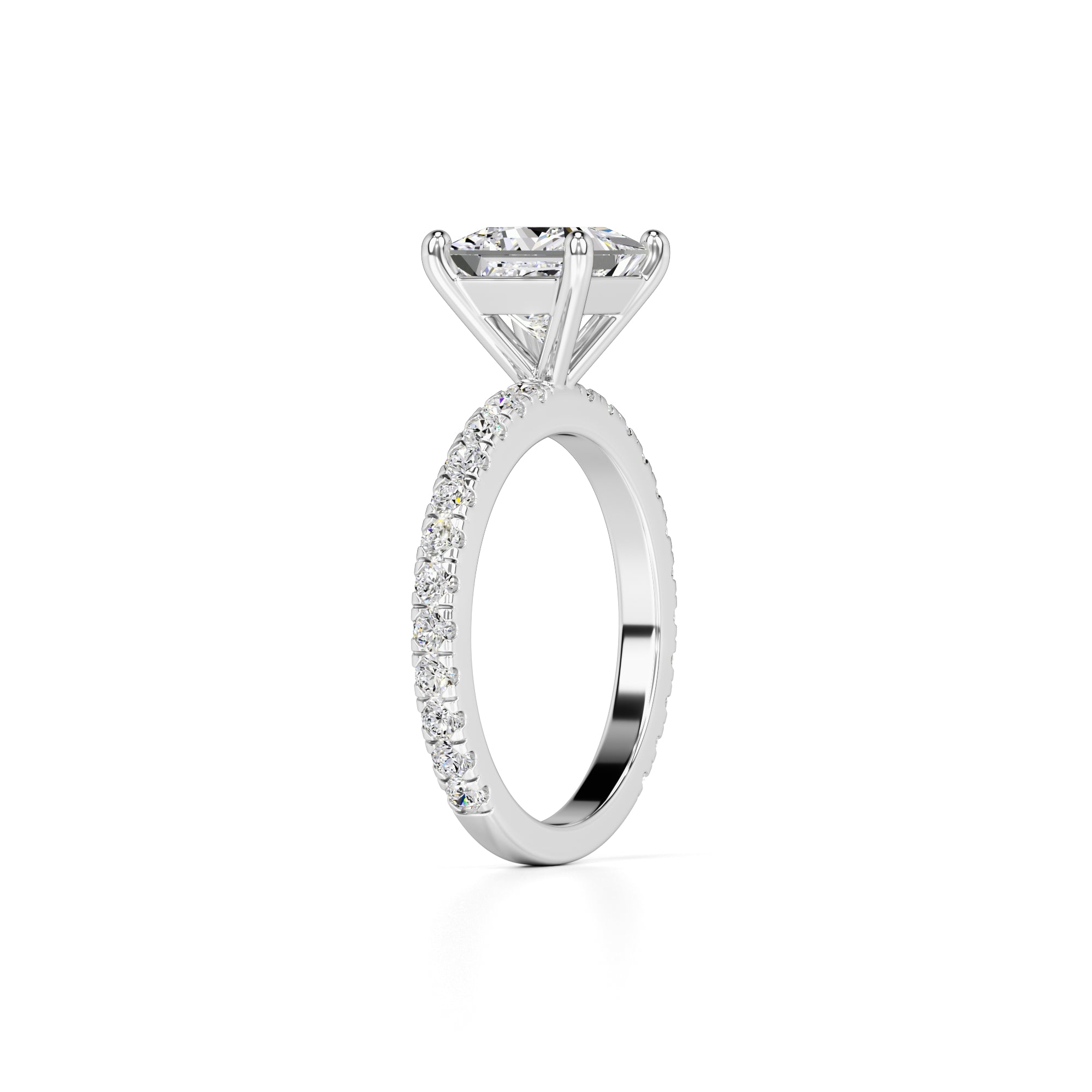 Vivian Lab Grown Diamond Ring | White Gold | 3