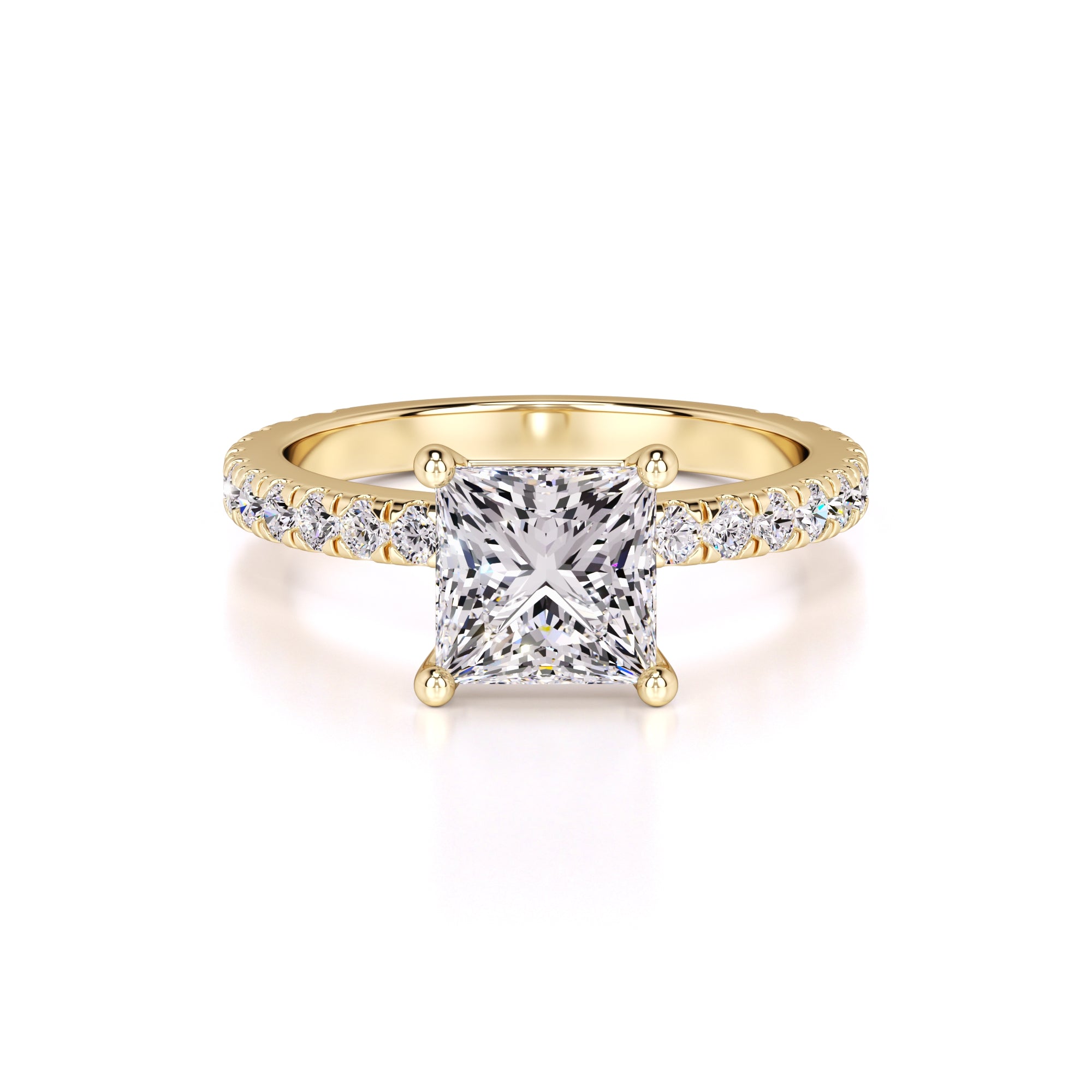 Vivian Lab Grown Diamond Ring | Yellow Gold | 1