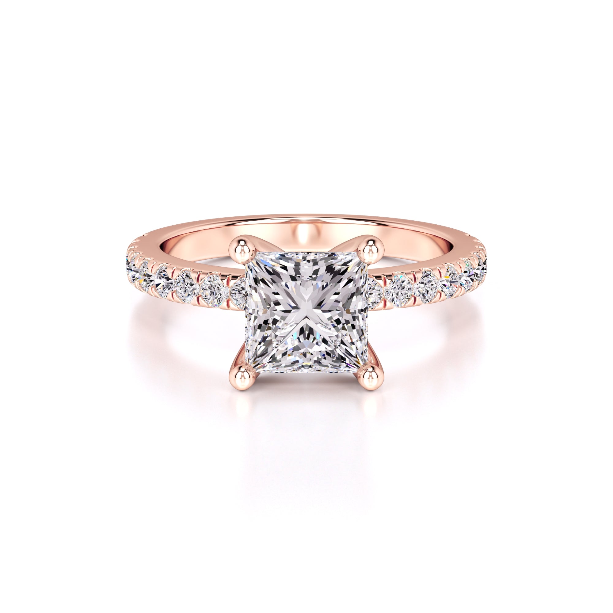 Kamila Lab Grown Diamond Ring | Rose Gold | 1