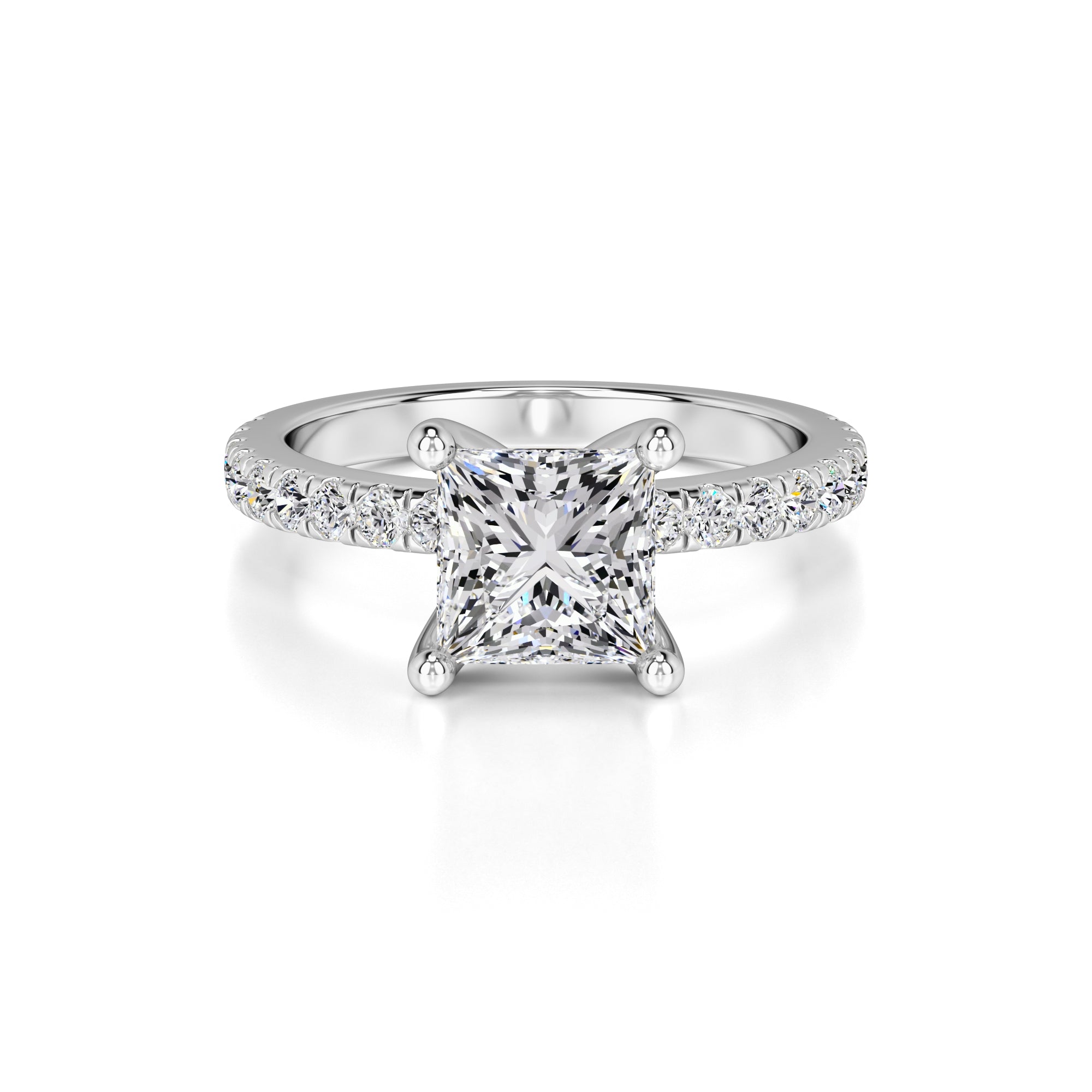 Kamila Lab Grown Diamond Ring | White Gold | 1