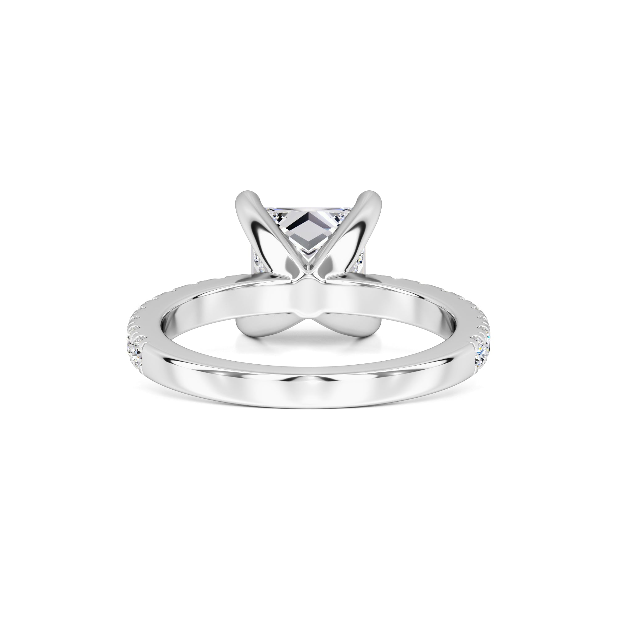 Kamila Moissanite & Lab Grown Diamond Ring | White Gold | 3