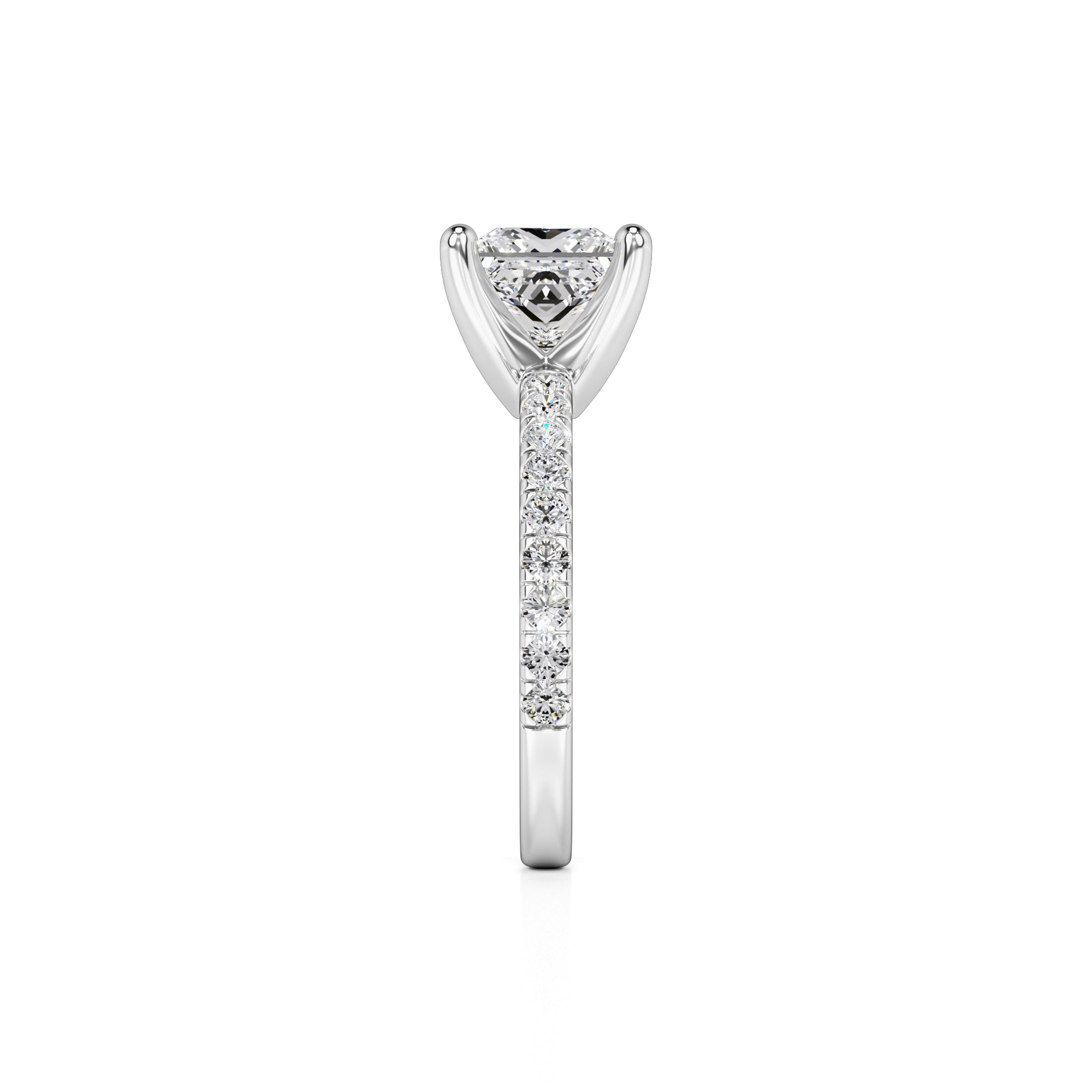 Kamila Lab Grown Diamond Ring | White Gold | 4