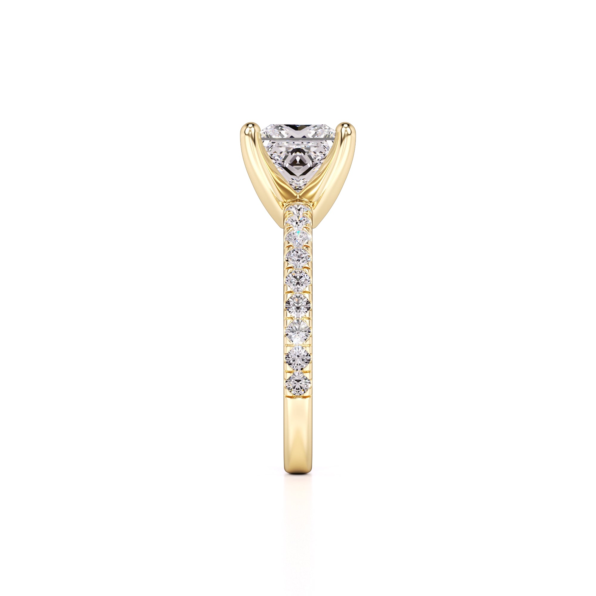 Kamila Lab Grown Diamond Ring | Yellow Gold | 4