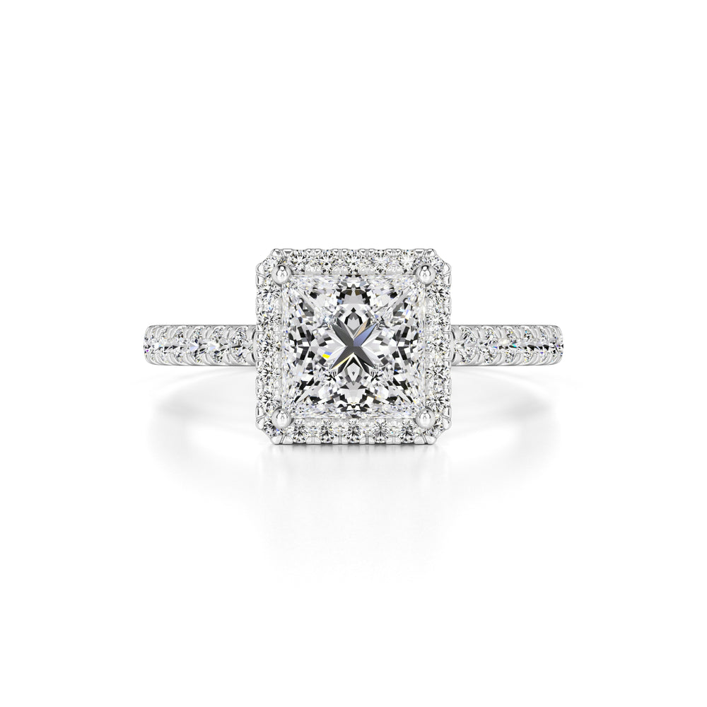 Emerson Moissanite & Lab Grown Diamond Ring | White Gold | 1