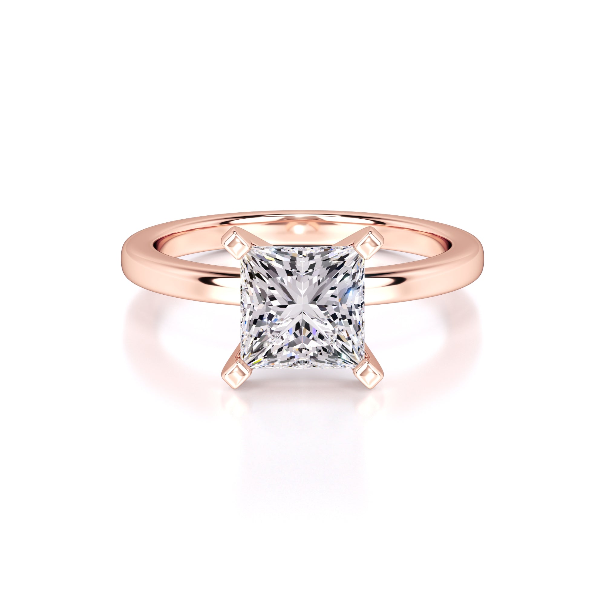 Michaela Lab Grown Diamond Ring | Rose Gold | 1