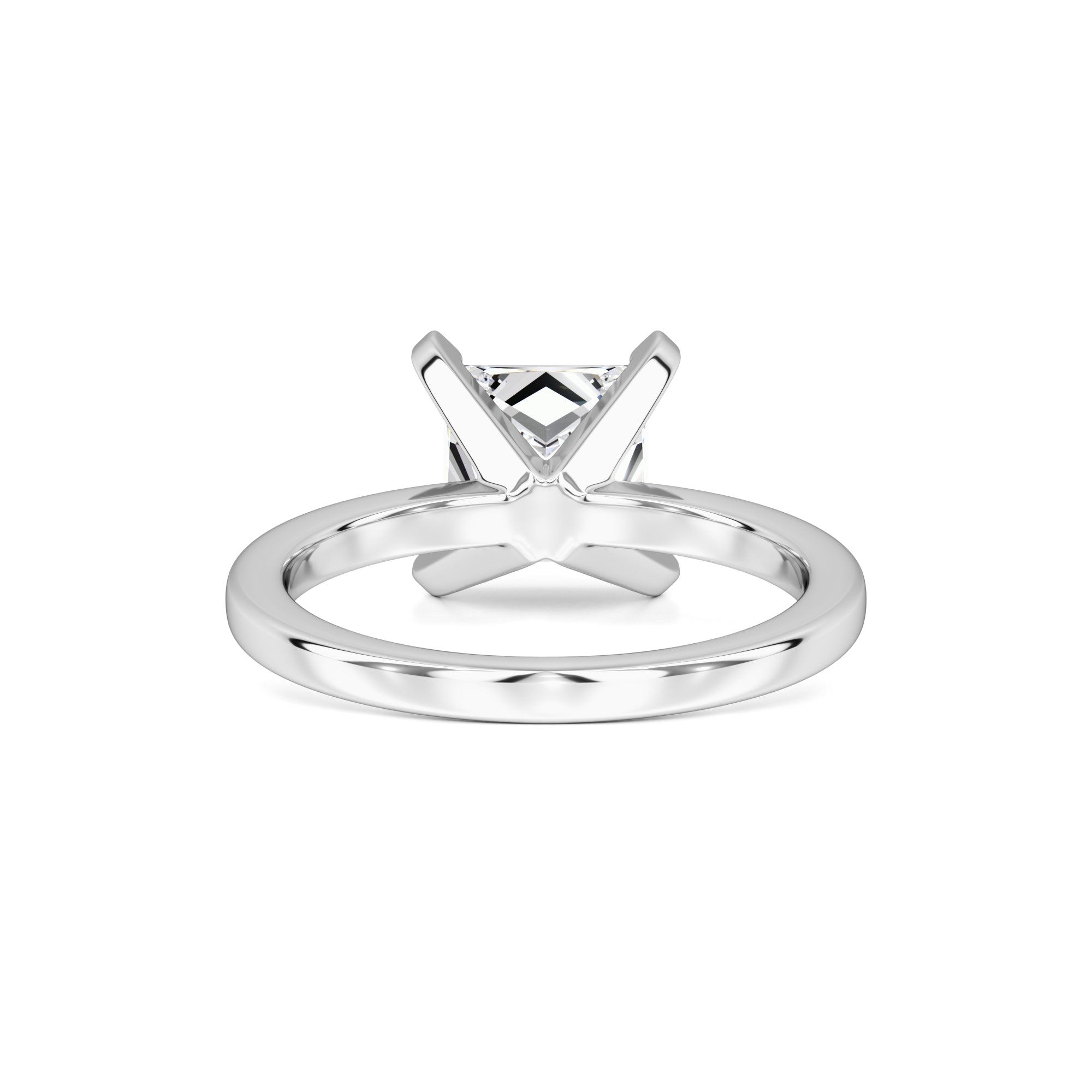 Michaela Moissanite Ring | White Gold | 3
