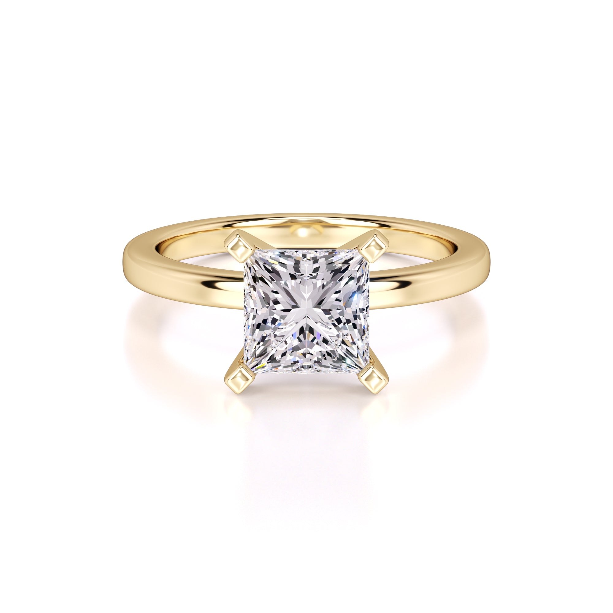 Michaela Lab Grown Diamond Ring | Yellow Gold | 1