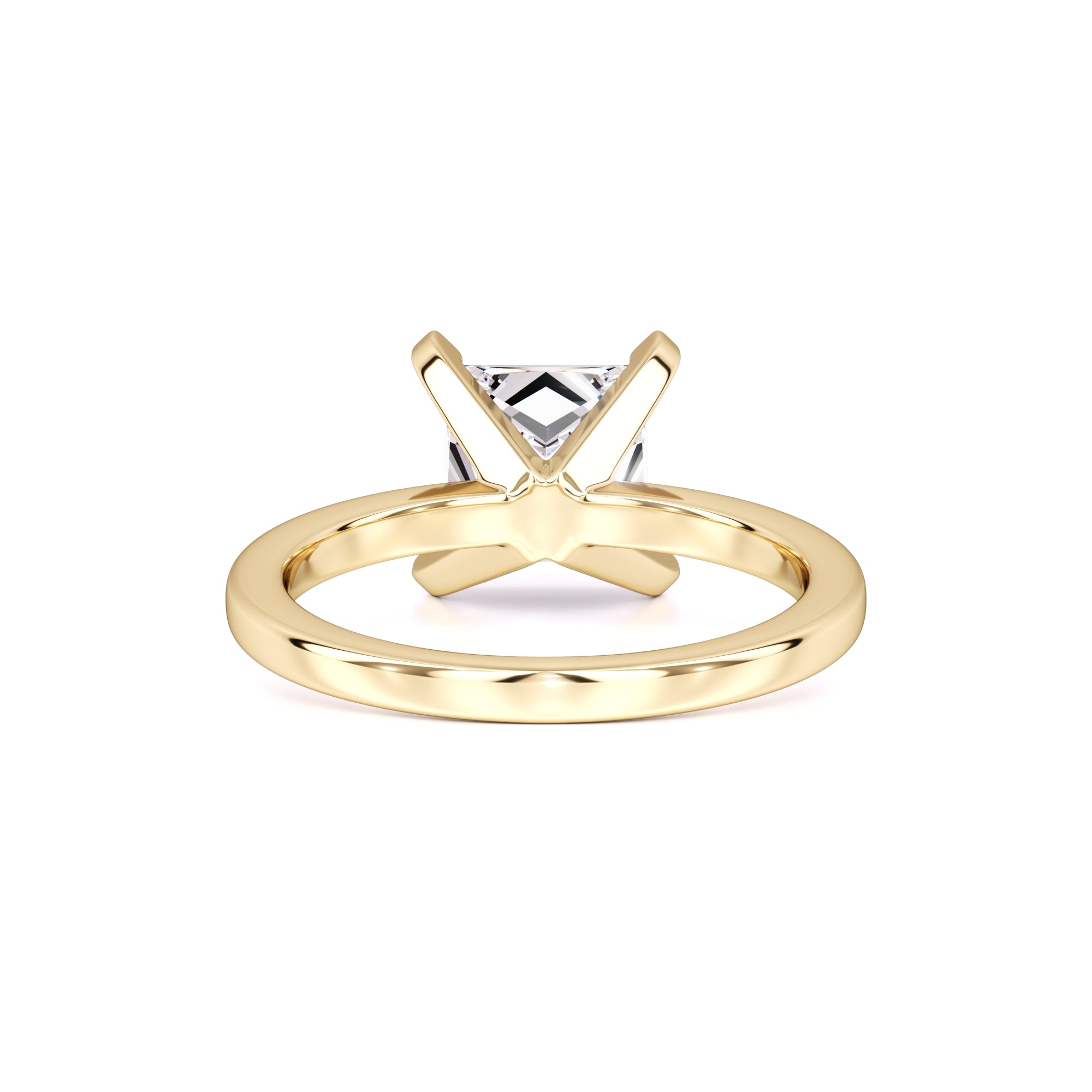 Michaela Moissanite Ring | Yellow Gold | 3