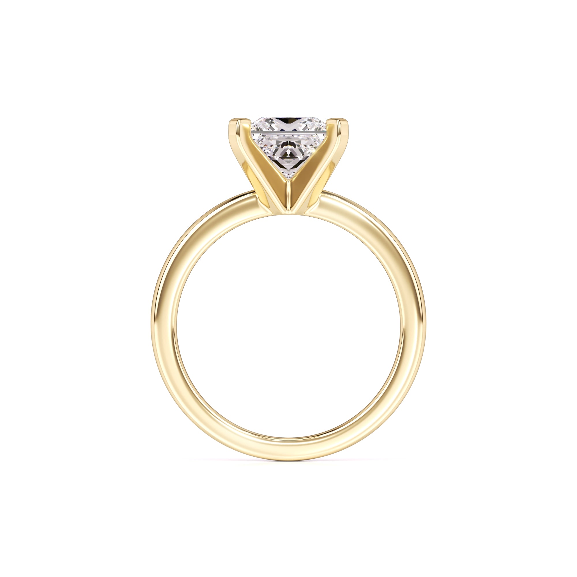 Michaela Moissanite Ring | Yellow Gold | 4