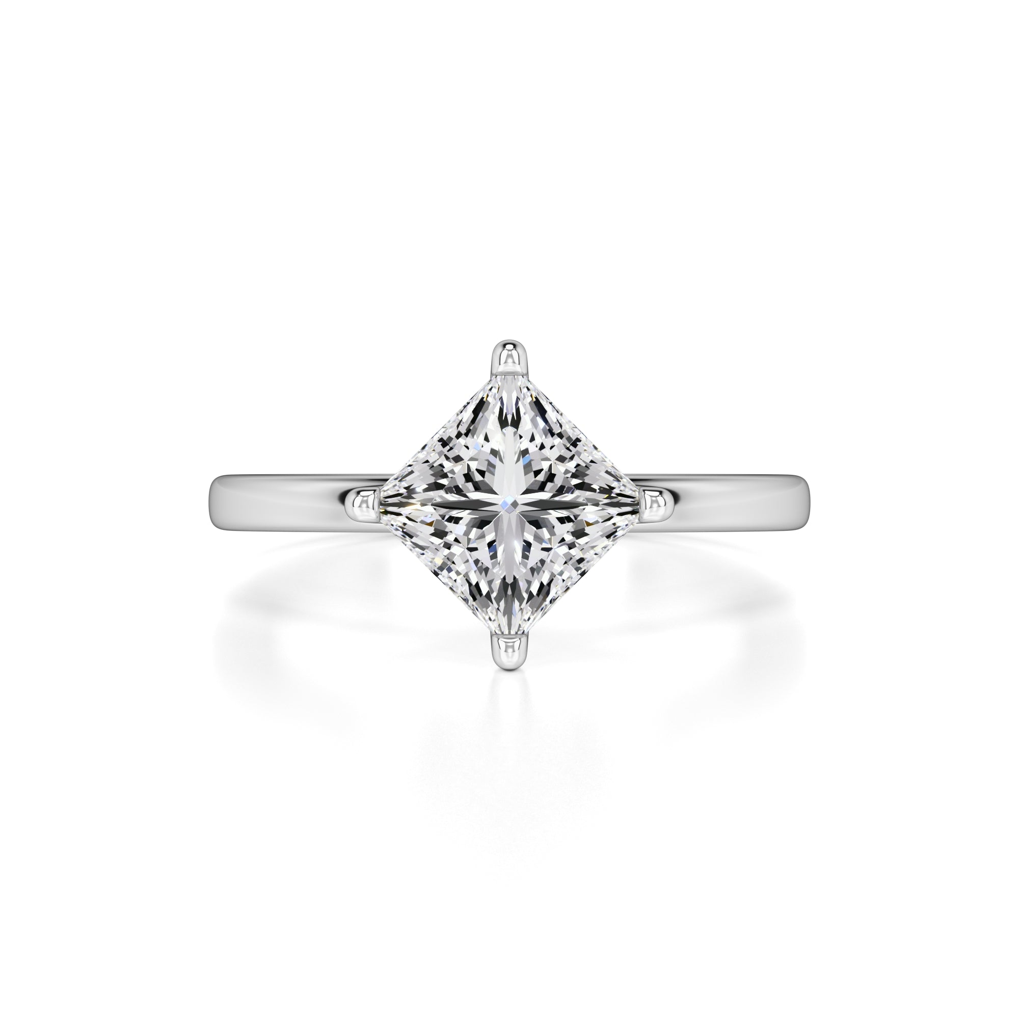 Eloise Moissanite Ring | White Gold | 1