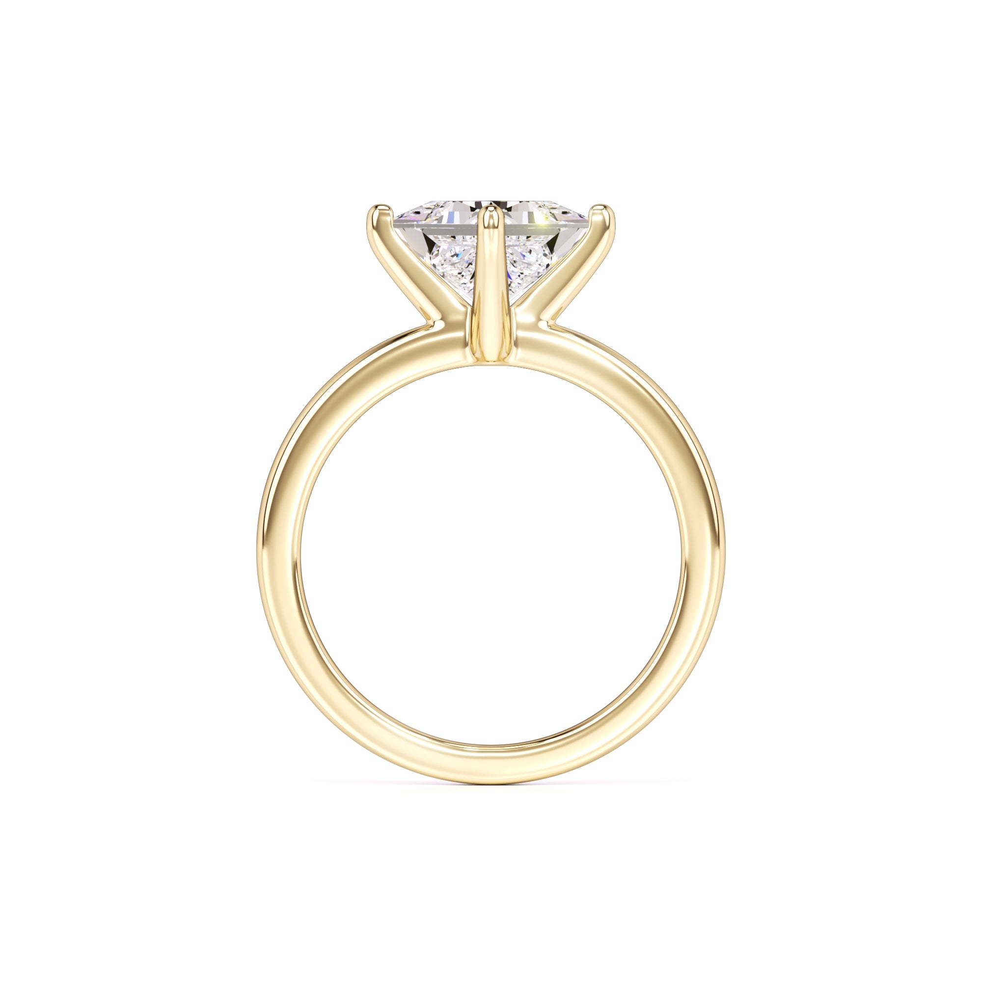 Eloise Moissanite Ring | Yellow Gold | 4