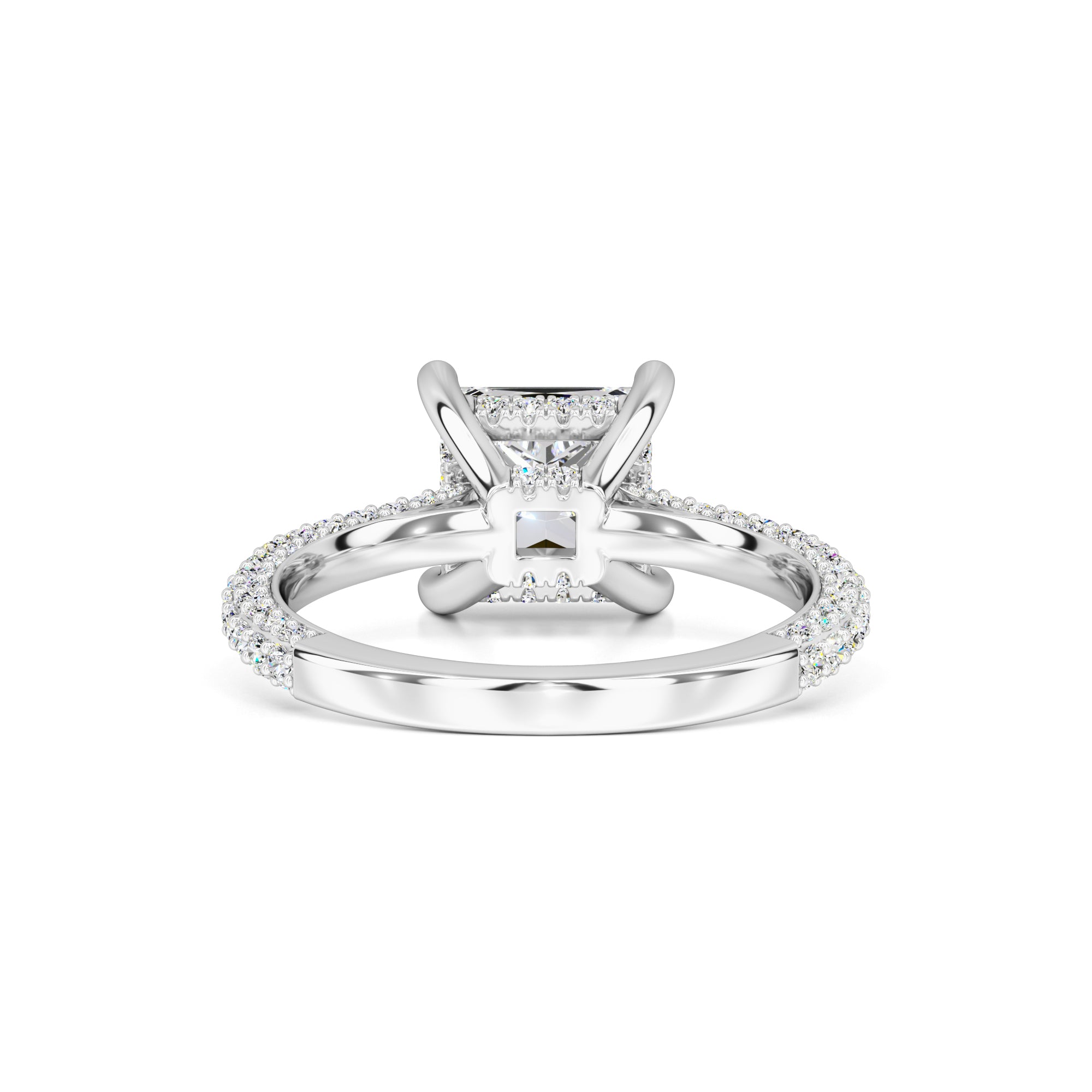 Kendall Moissanite & Lab Grown Diamond Ring | White Gold | 3