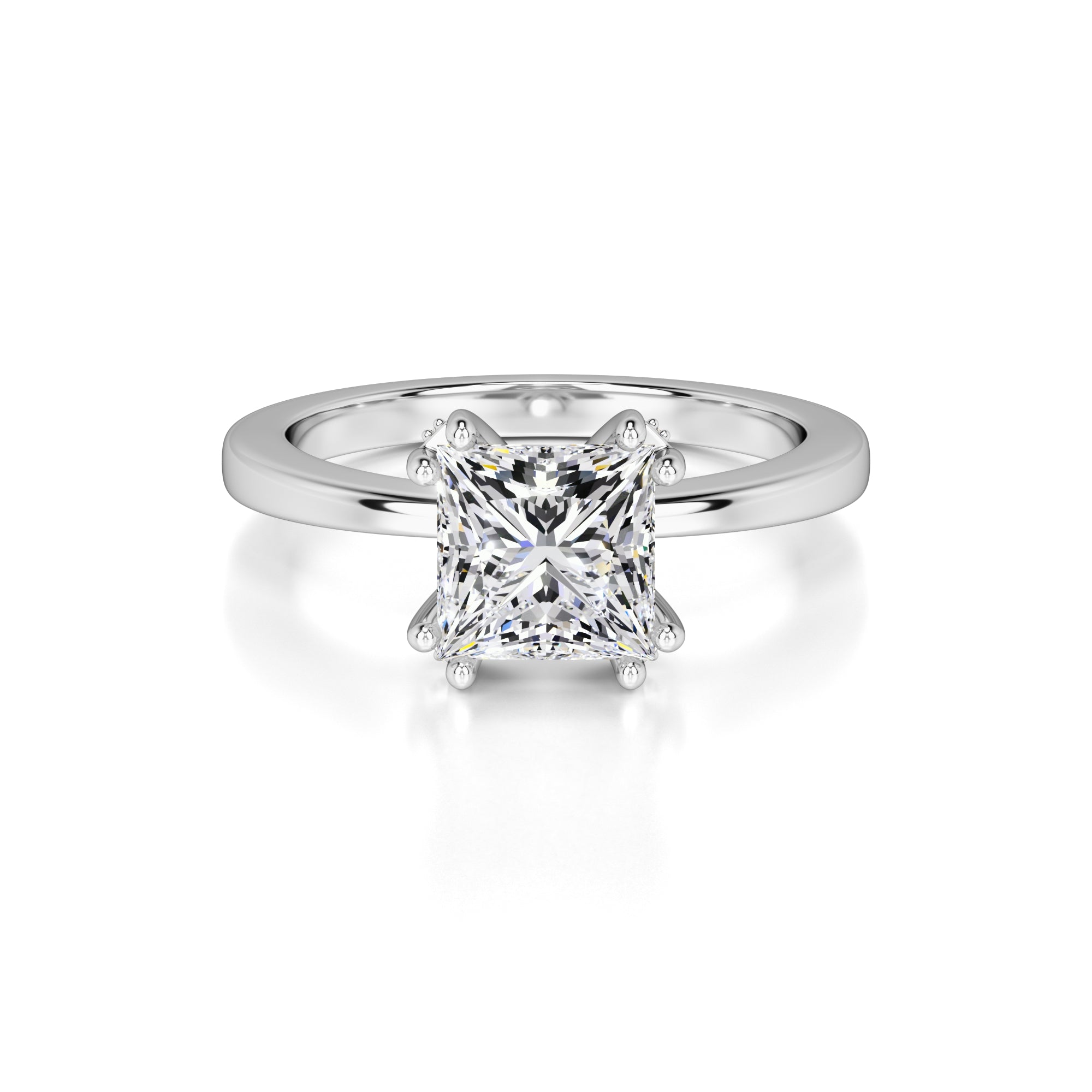 Eden Lab Grown Diamond Ring | White Gold | 1