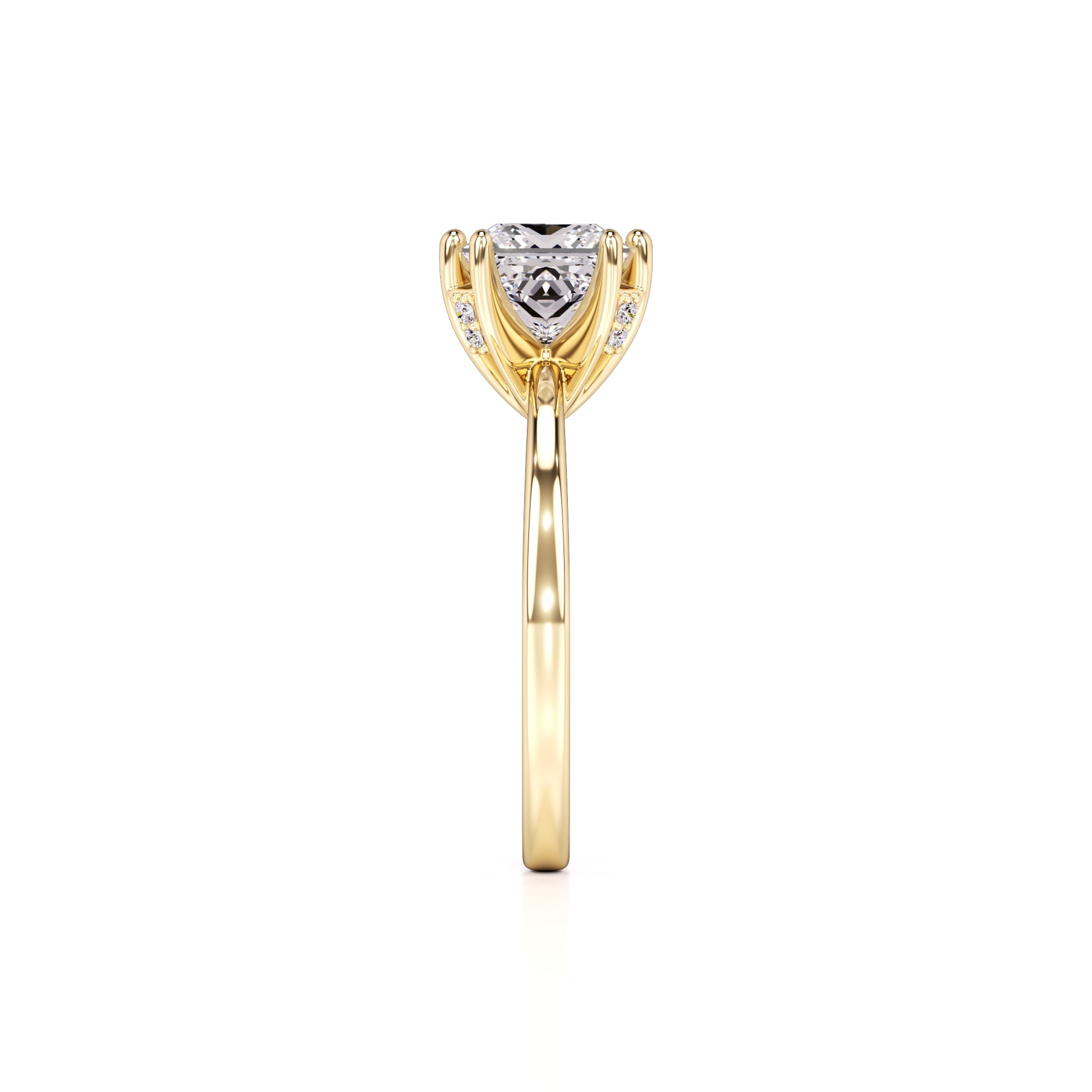 Eden Lab Grown Diamond Ring | Yellow Gold | 4