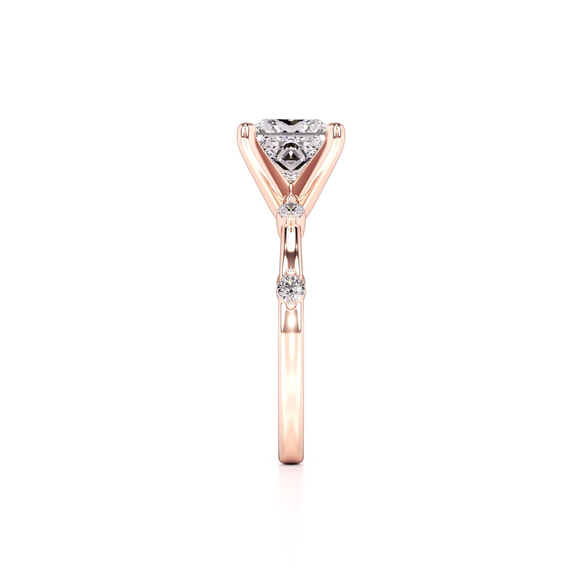Nicole Lab Grown Diamond Ring | Rose Gold | 4