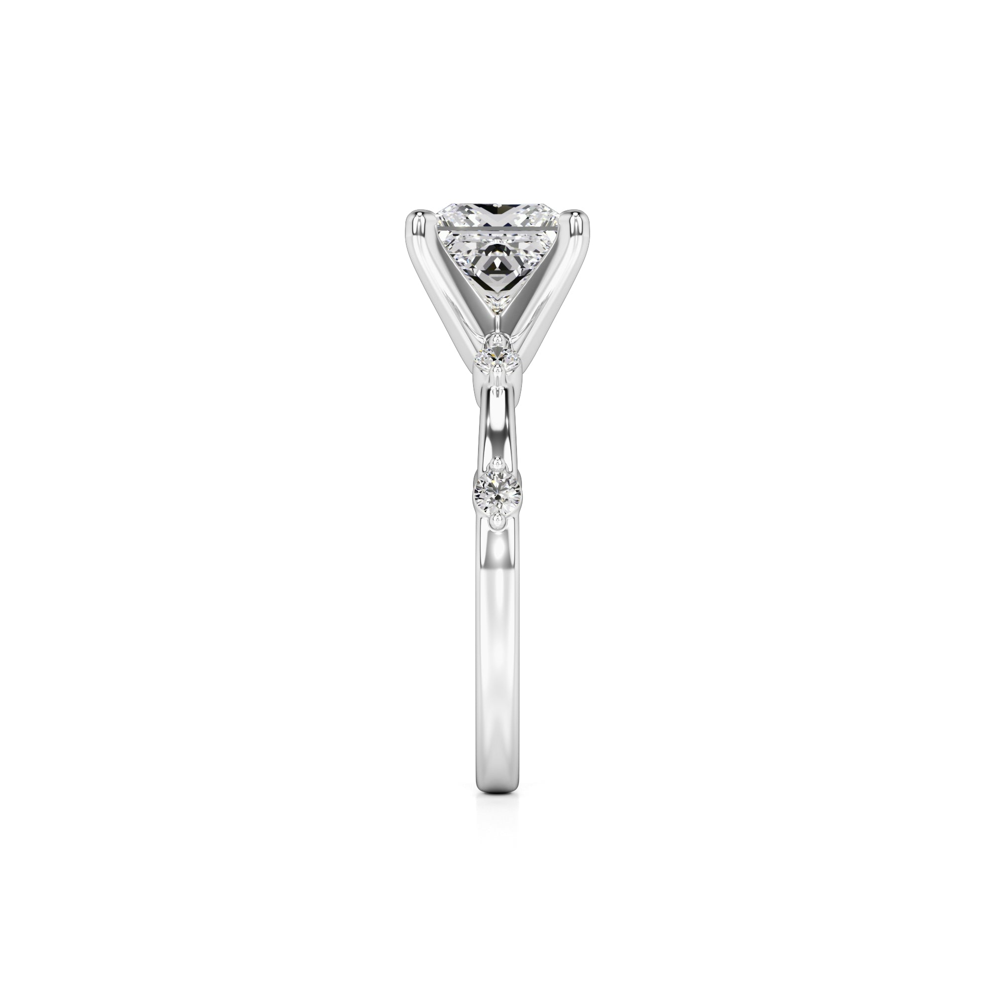 Nicole Lab Grown Diamond Ring | White Gold | 4