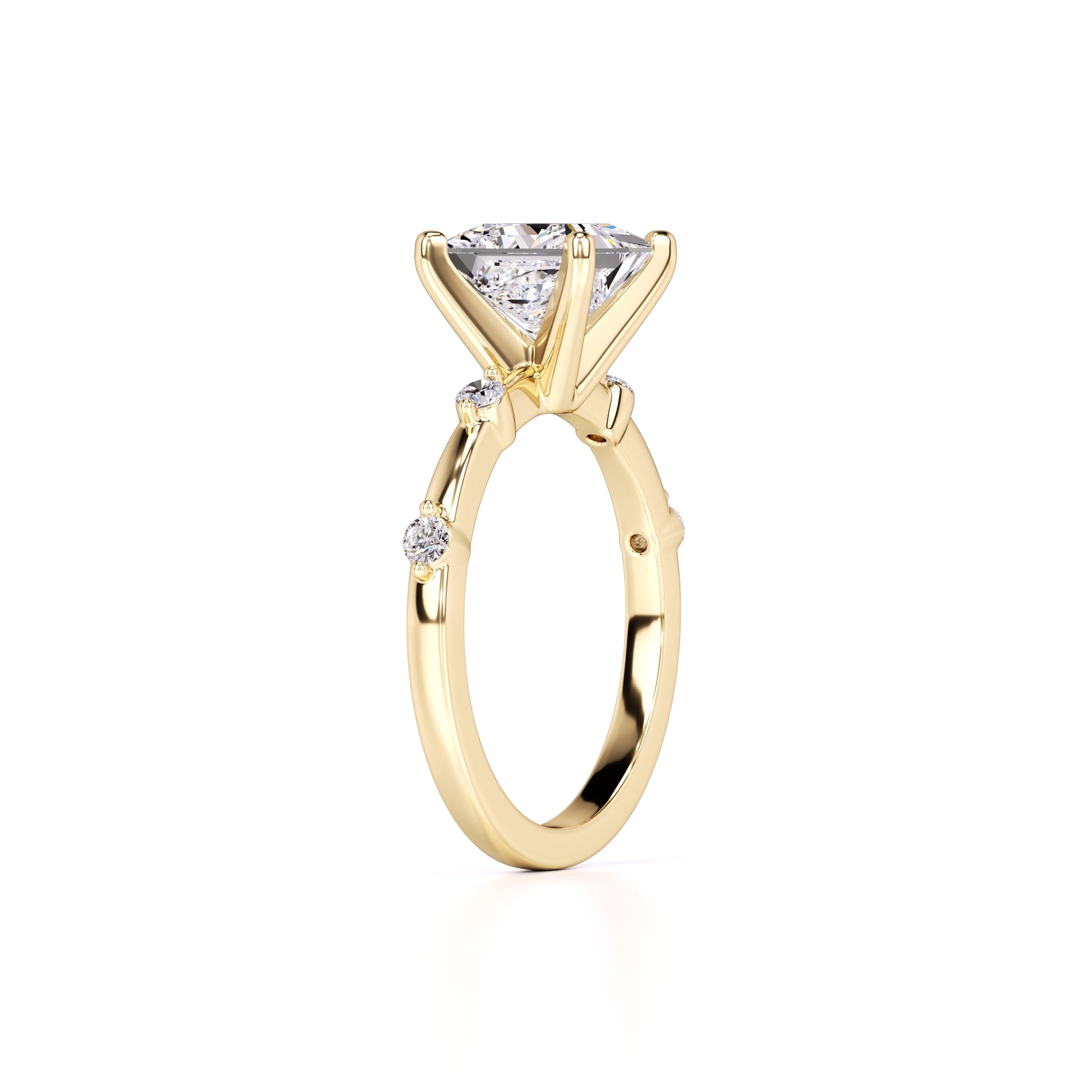 Nicole Lab Grown Diamond Ring | Yellow Gold | 3