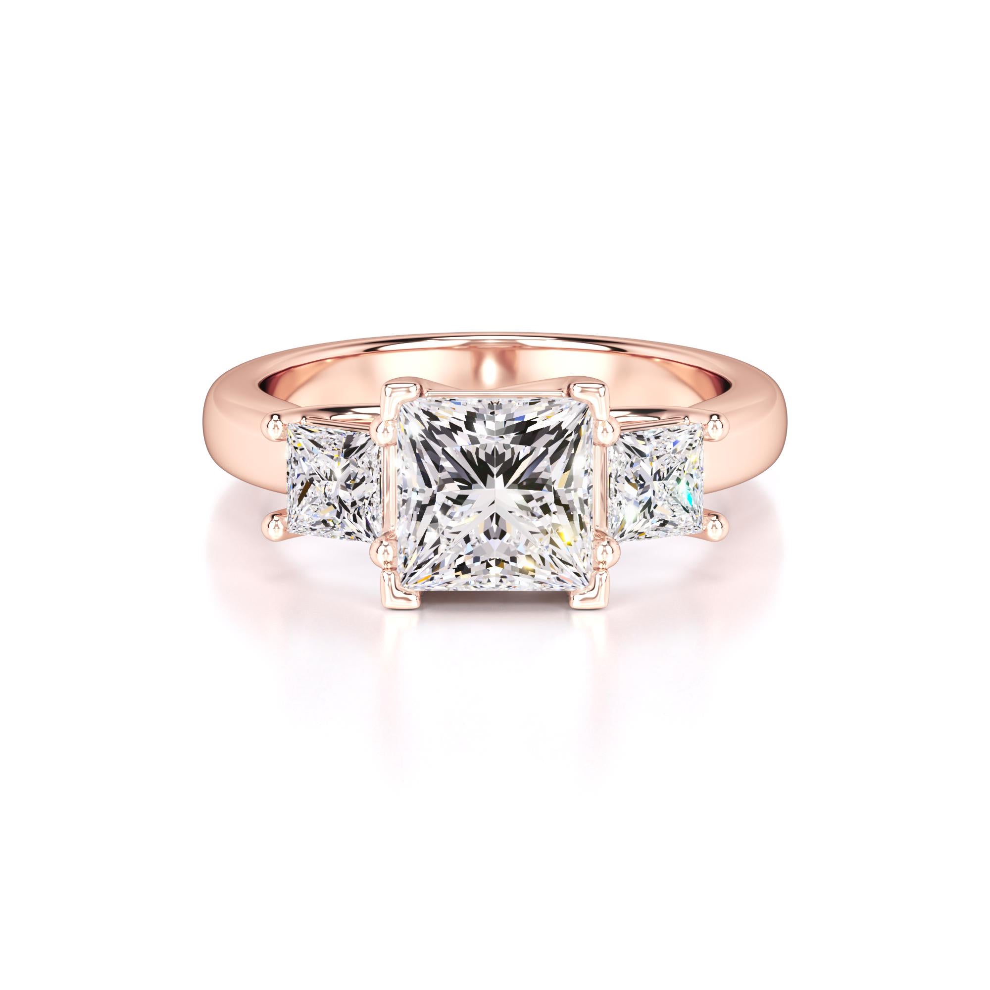 Lara Lab Grown Diamond Ring | Rose Gold | 1