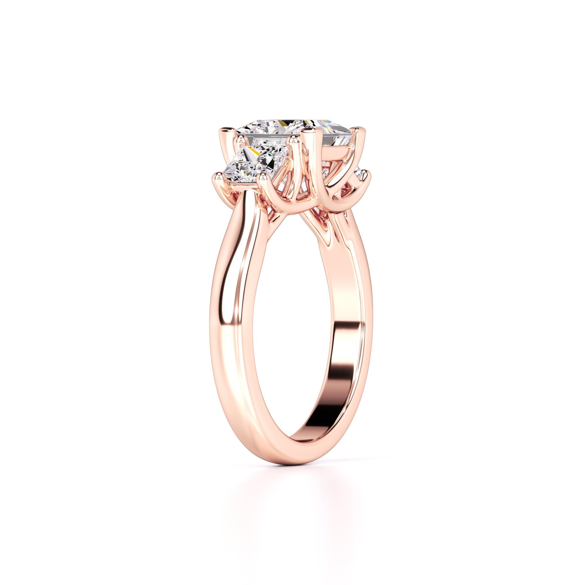 Lara Lab Grown Diamond Ring | Rose Gold | 3