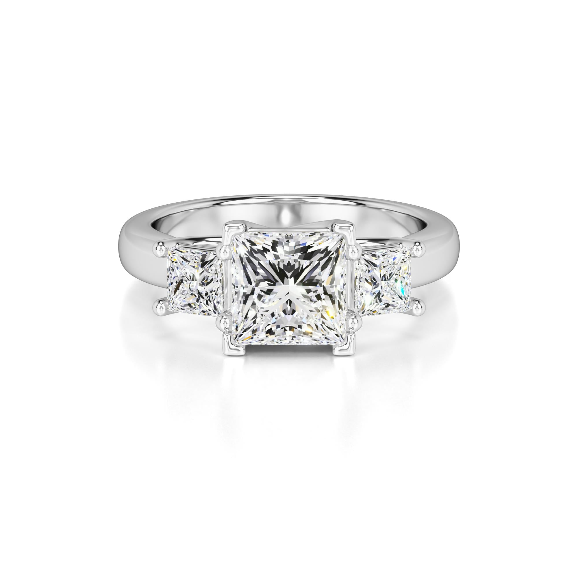 Lara Lab Grown Diamond Ring | White Gold | 1