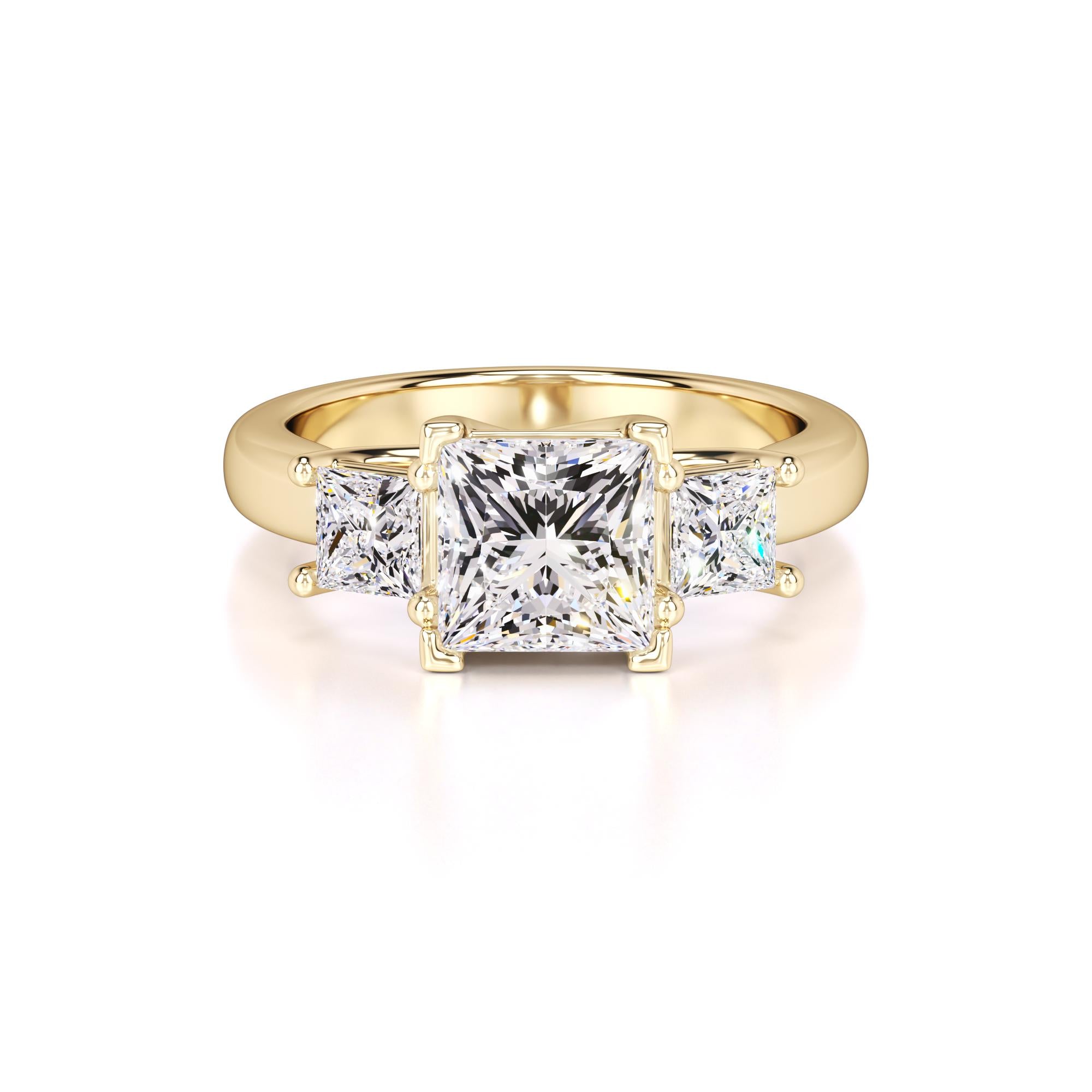 Lara Lab Grown Diamond Ring | Yellow Gold | 1