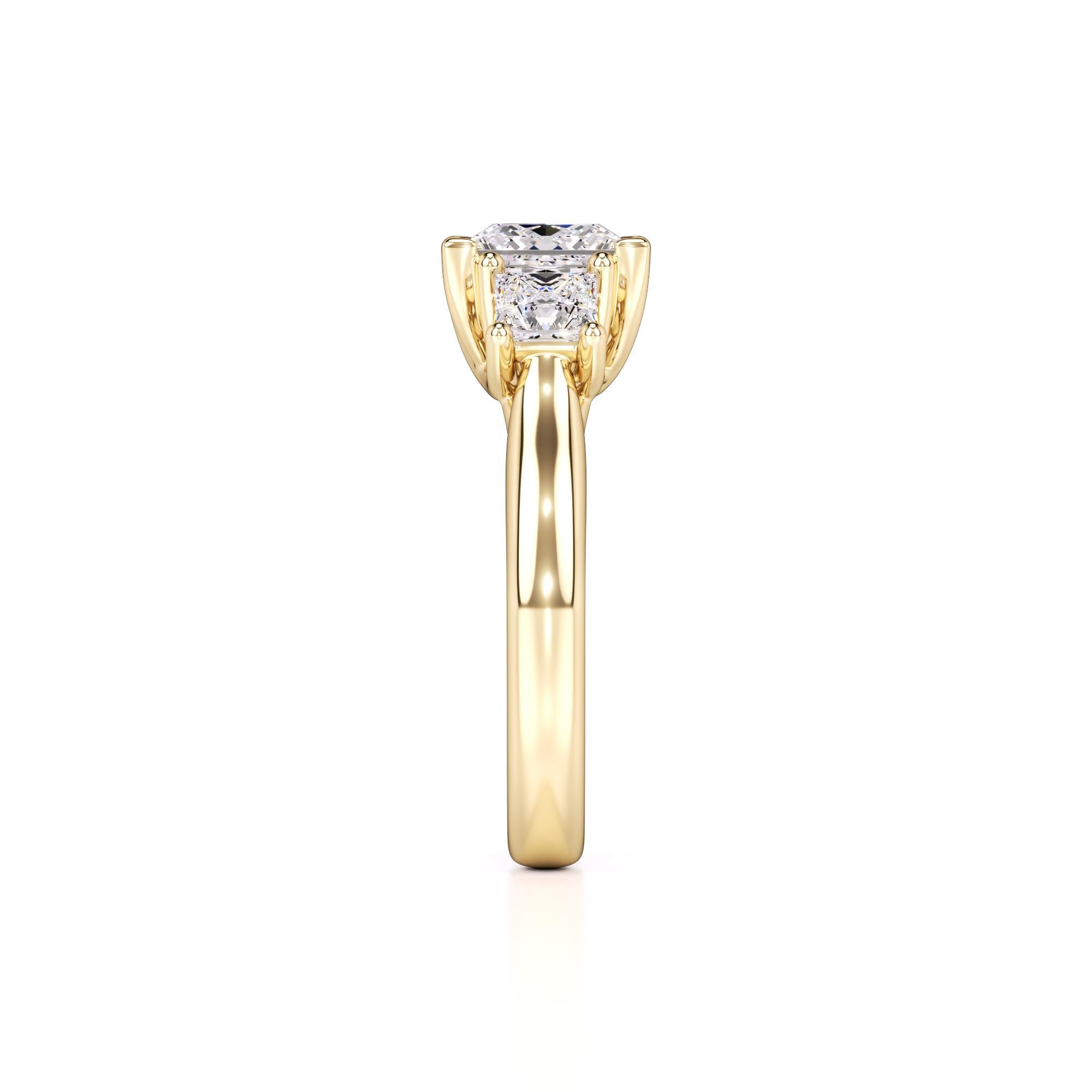 Lara Lab Grown Diamond Ring | Yellow Gold | 4