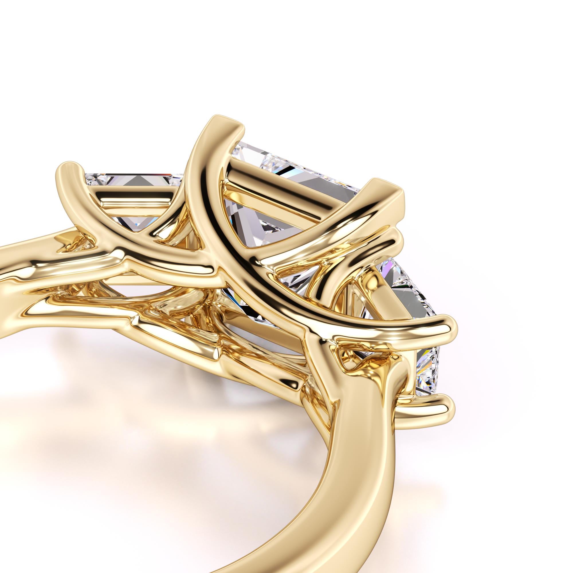 Lara Lab Grown Diamond Ring | Yellow Gold | 2