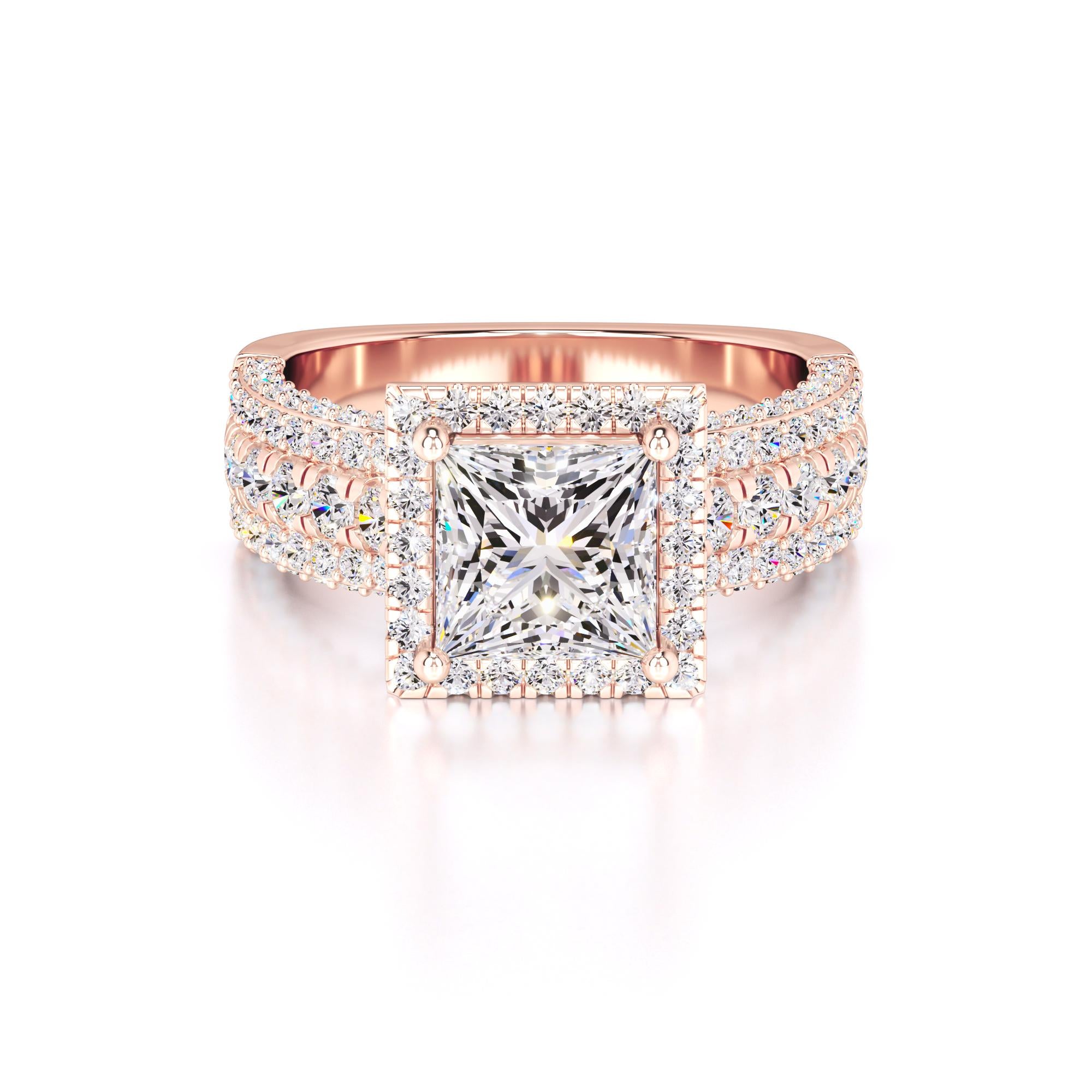 Ella Lab Grown Diamond Ring | Rose Gold | 1