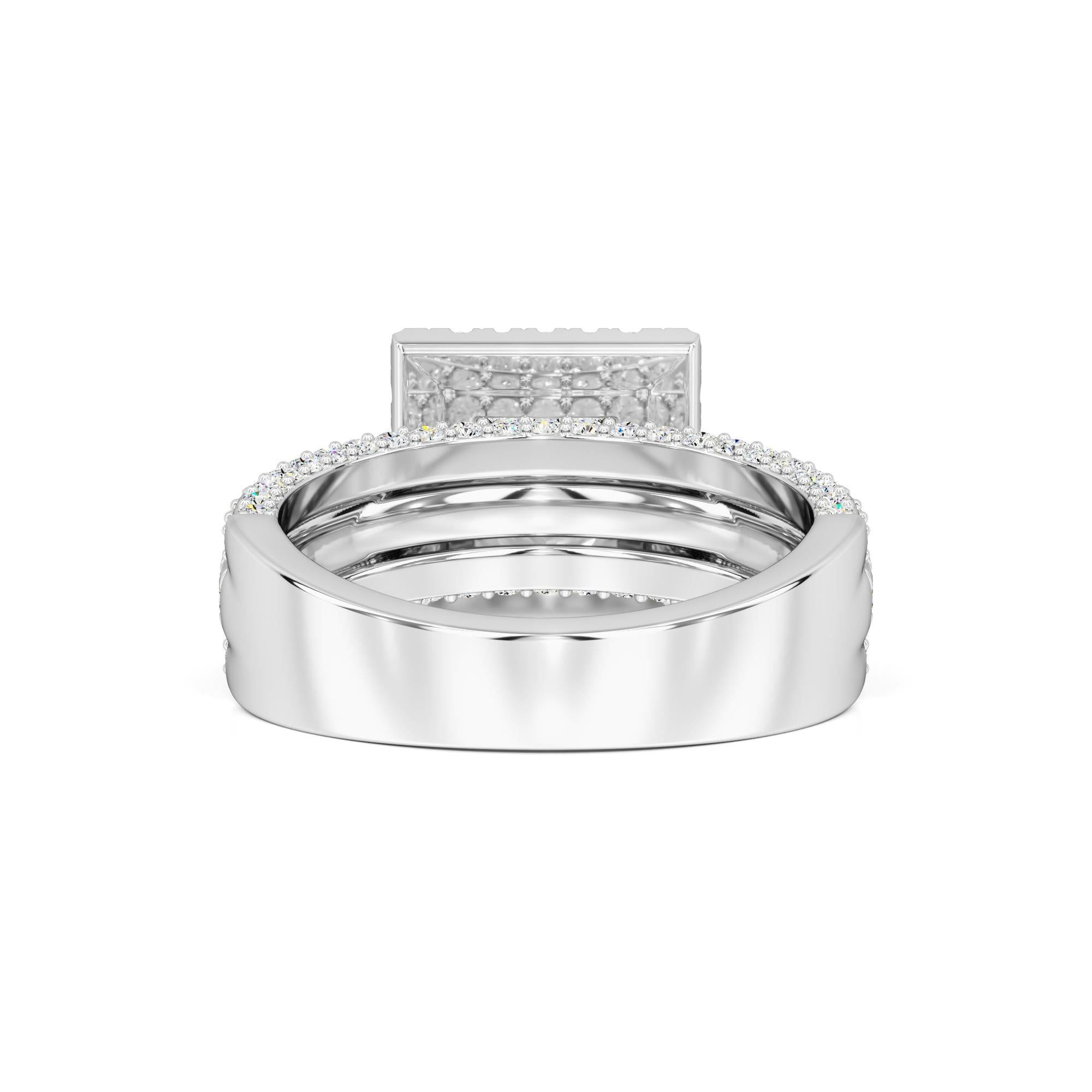 Ella Moissanite & Lab Grown Diamond Ring | White Gold | 3