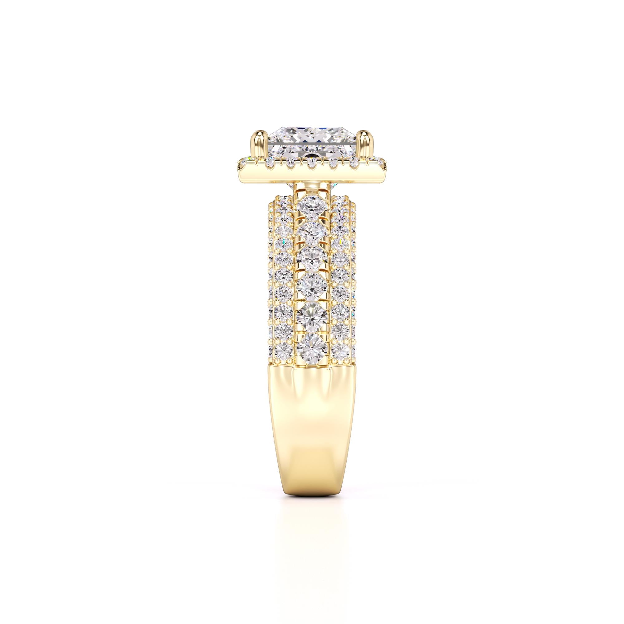 Ella Lab Grown Diamond Ring | Yellow Gold | 4