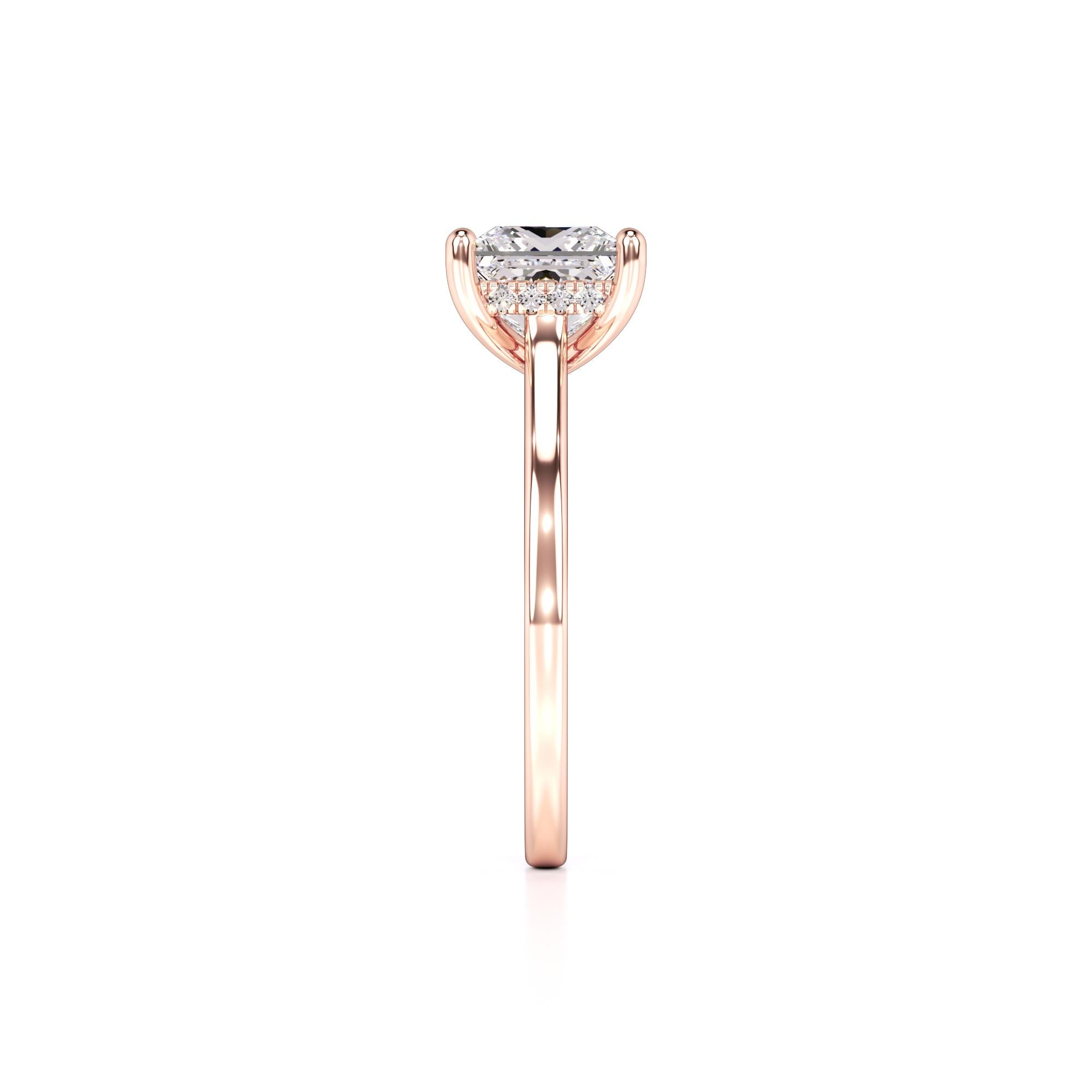 Ava Lab Grown Diamond Ring | Rose Gold | 4