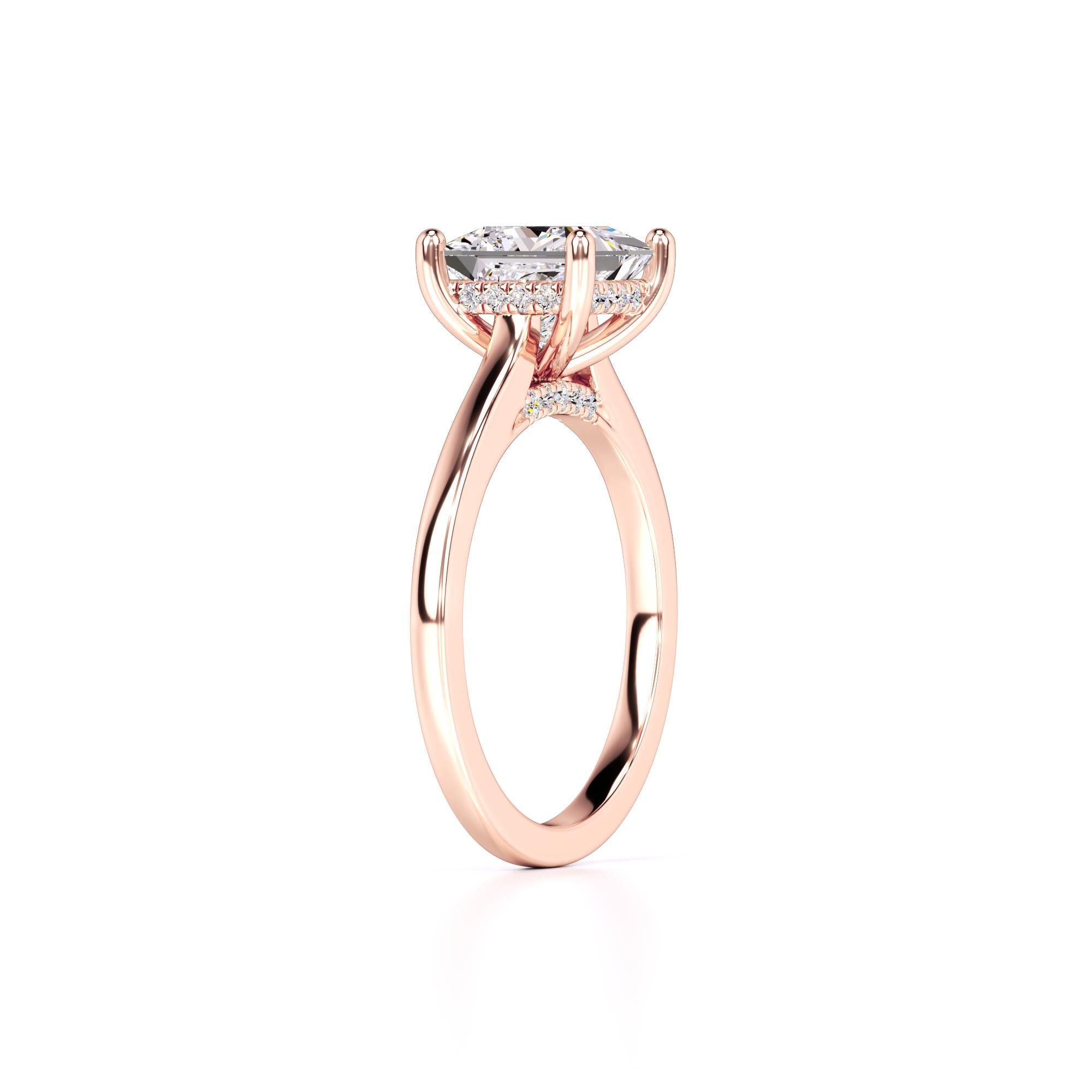 Ava Lab Grown Diamond Ring | Rose Gold | 3