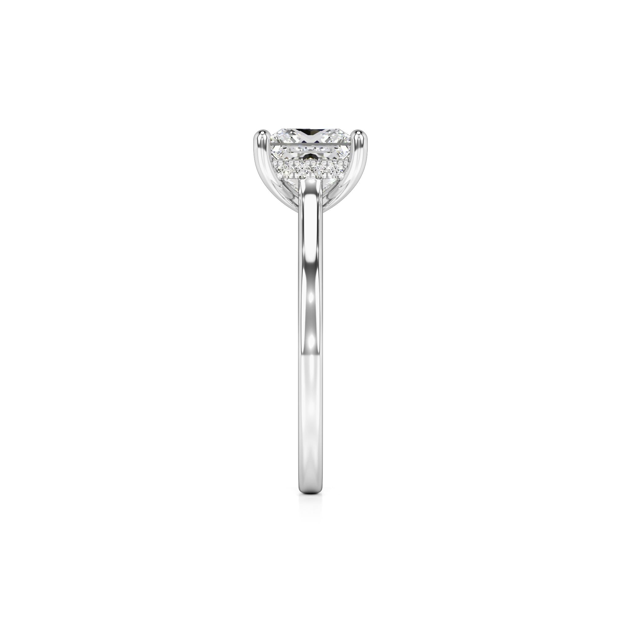 Ava Lab Grown Diamond Ring | White Gold | 4