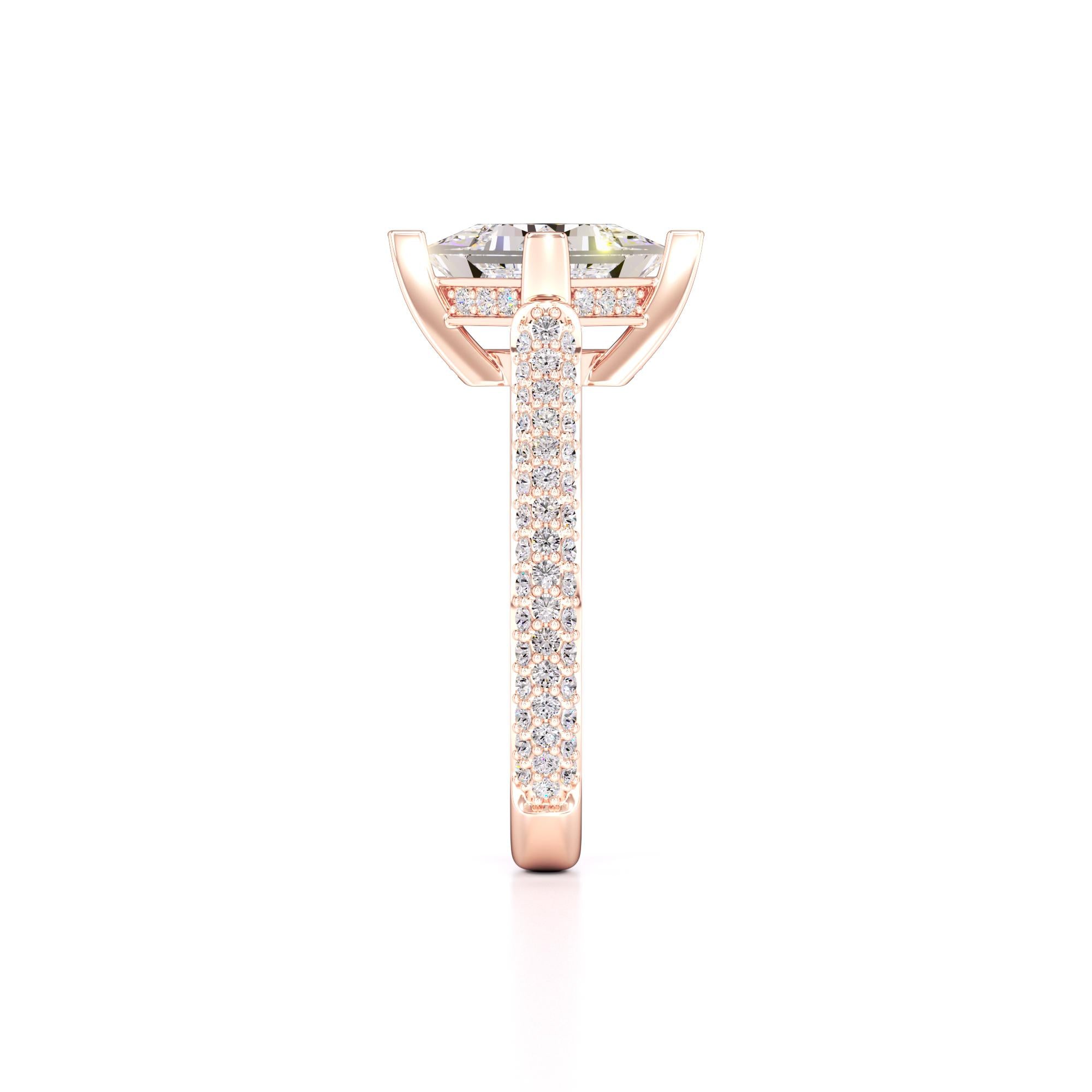 Lucia Lab Grown Diamond Ring | Rose Gold | 4