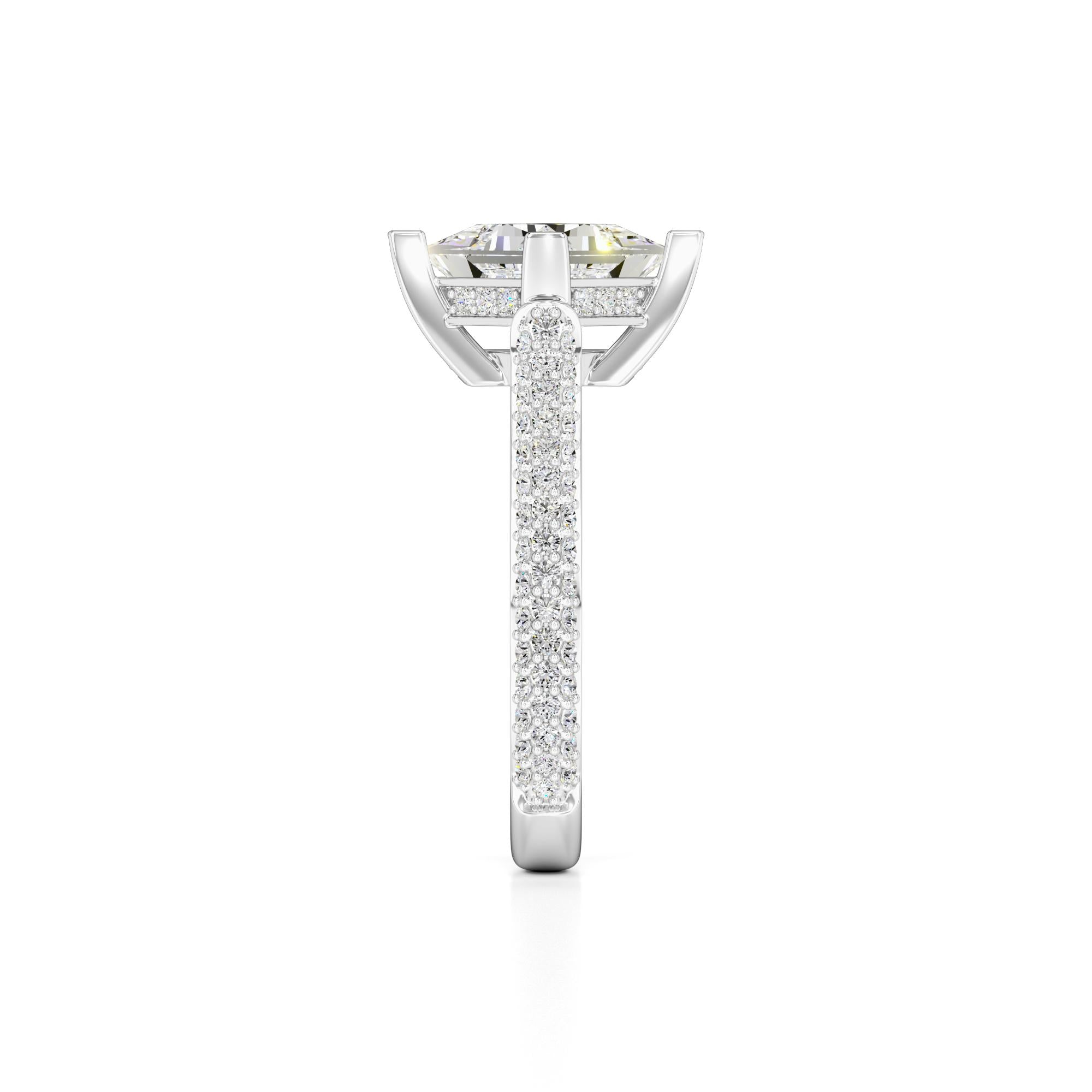 Lucia Lab Grown Diamond Ring | White Gold | 4