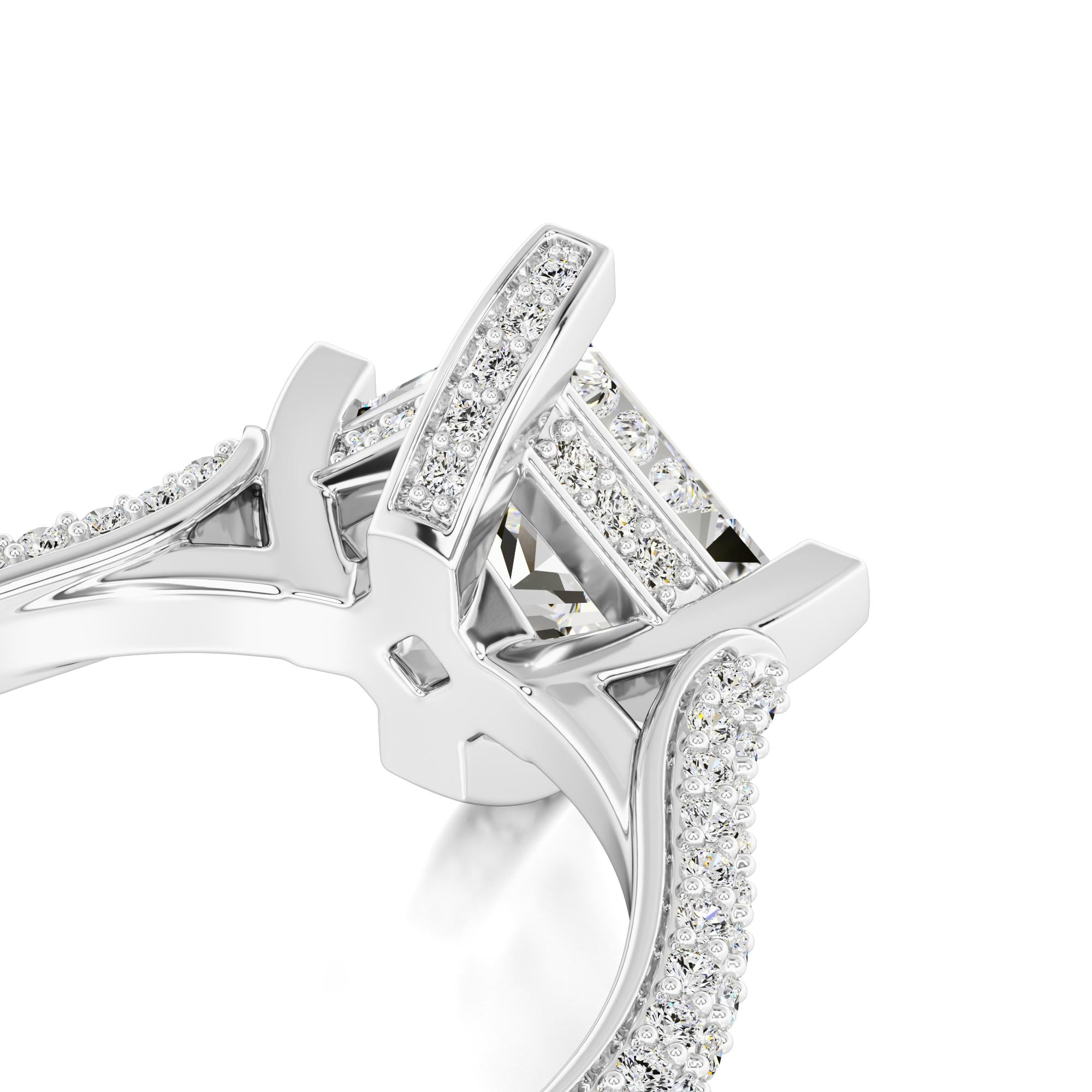 Lucia Lab Grown Diamond Ring | White Gold | 2
