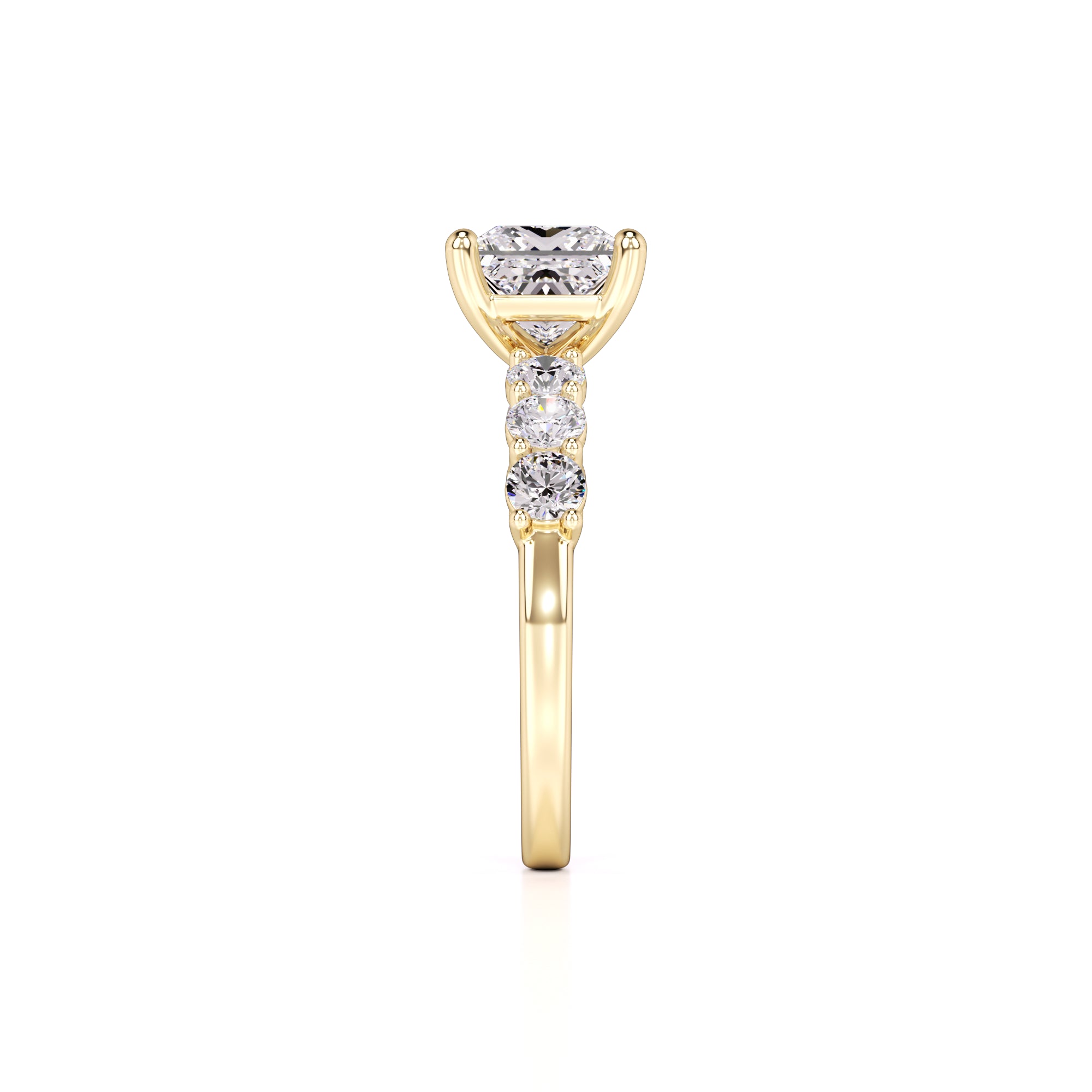 Blaire Lab Grown Diamond Ring | Yellow Gold | 4
