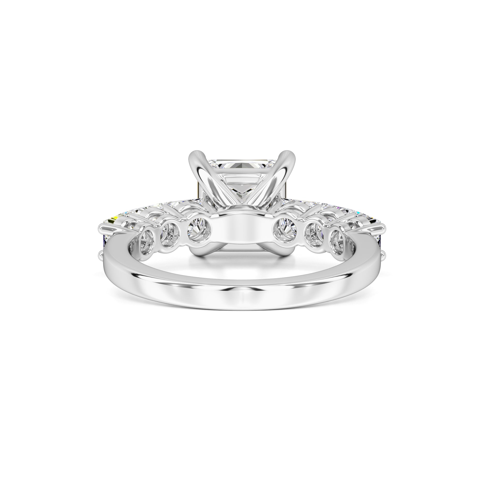 Jolie Moissanite & Lab Grown Diamond Ring | White Gold | 3