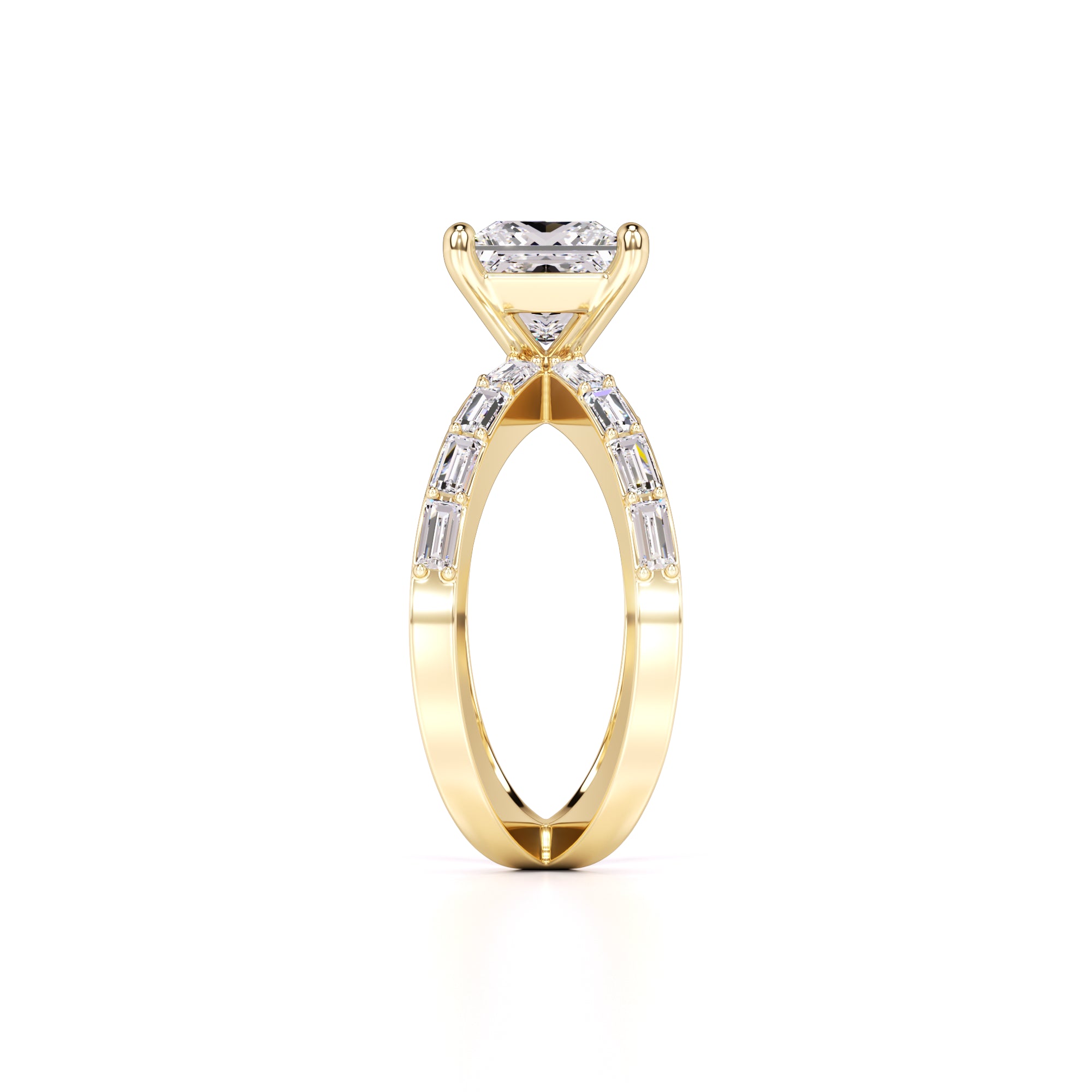 Rosa Lab Grown Diamond Ring | Yellow Gold | 4