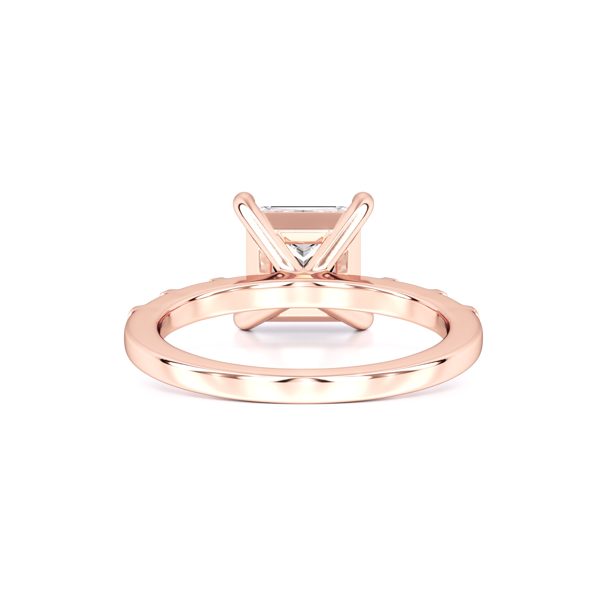 Marlowe Moissanite & Lab Grown Diamond Ring | Rose Gold | 3