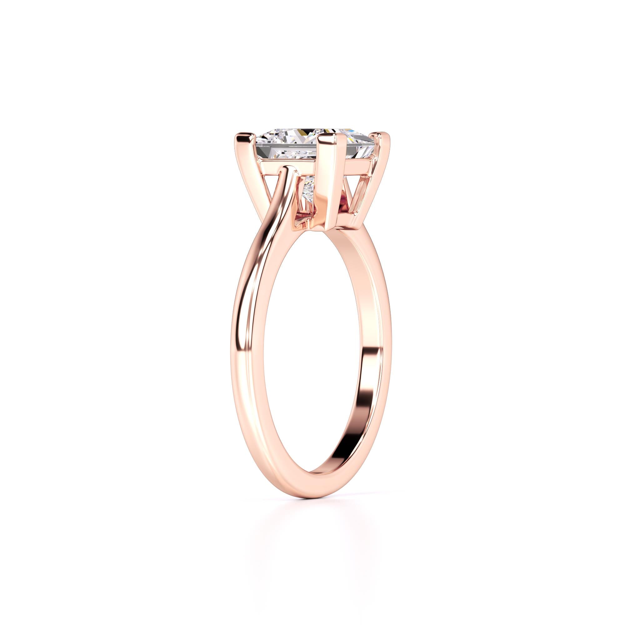 Charlee Lab Grown Diamond Ring | Rose Gold | 3